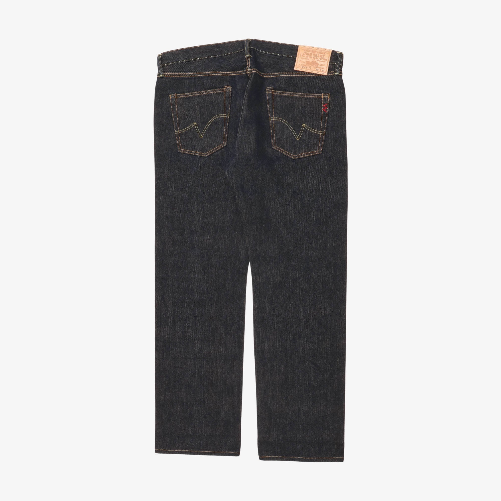 21oz Selvedge Denim Slim Straight Cut Jeans (40W X 32L)