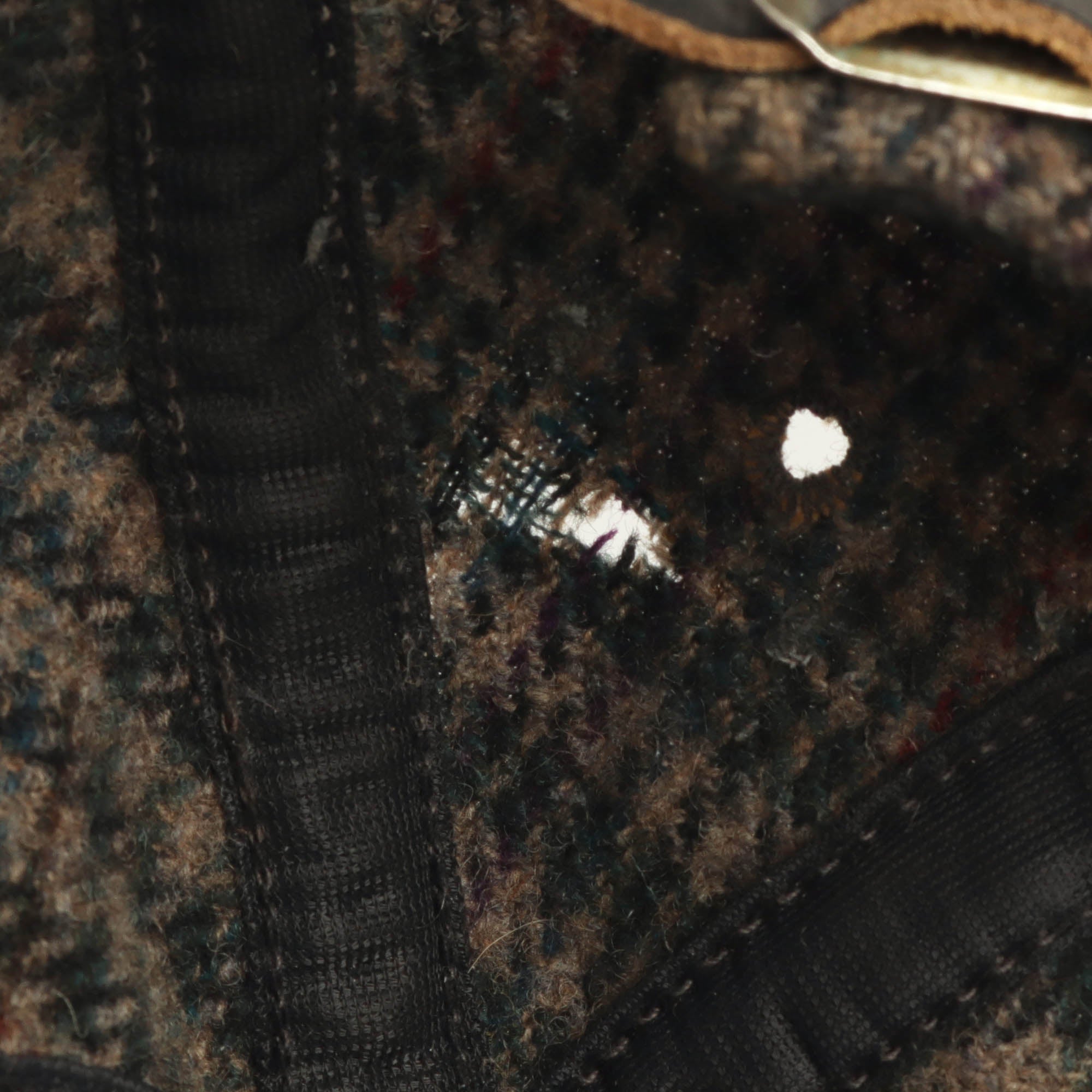 Vintage Suede/Tweed Cap