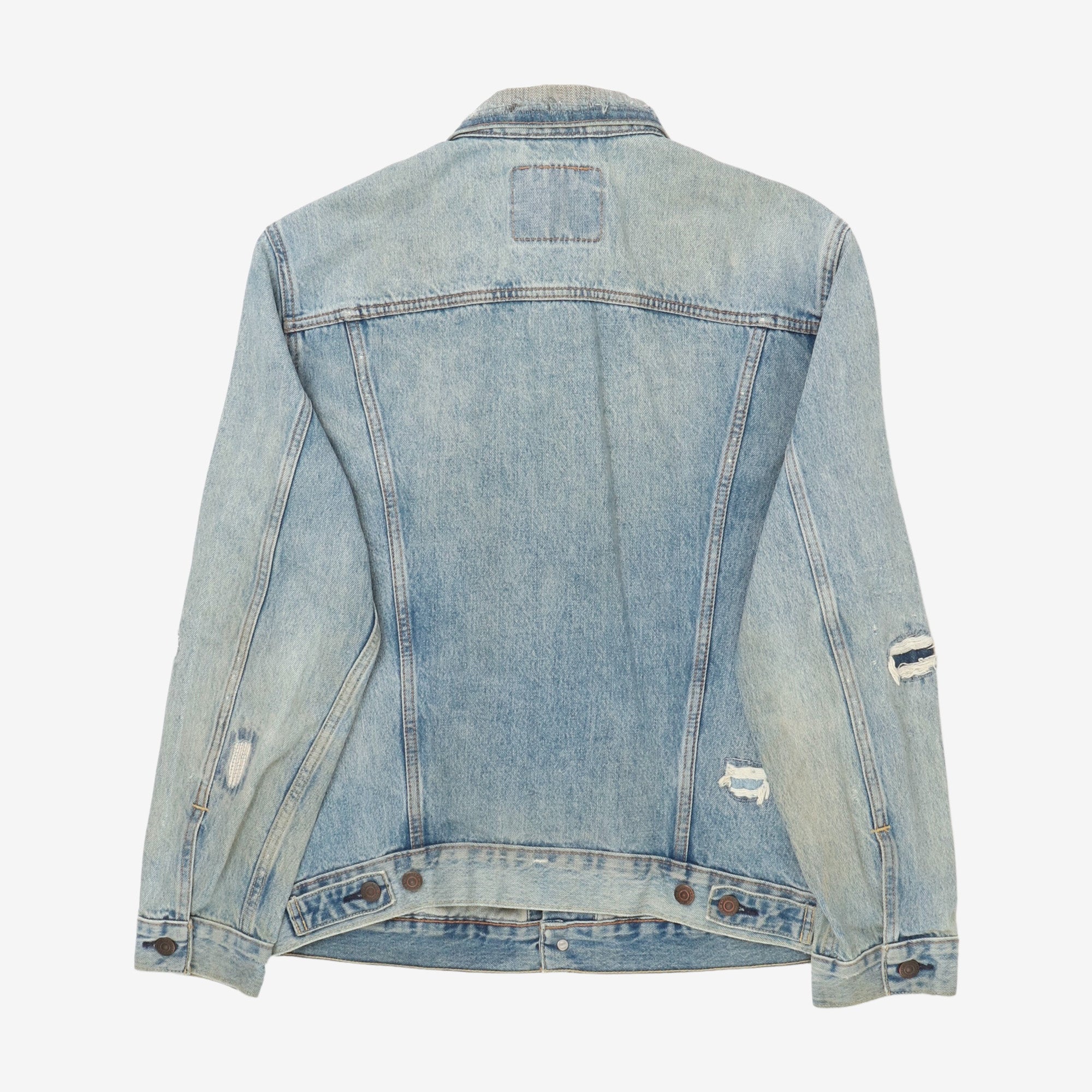 Distressed Type 3 Denim Trucker Jacket