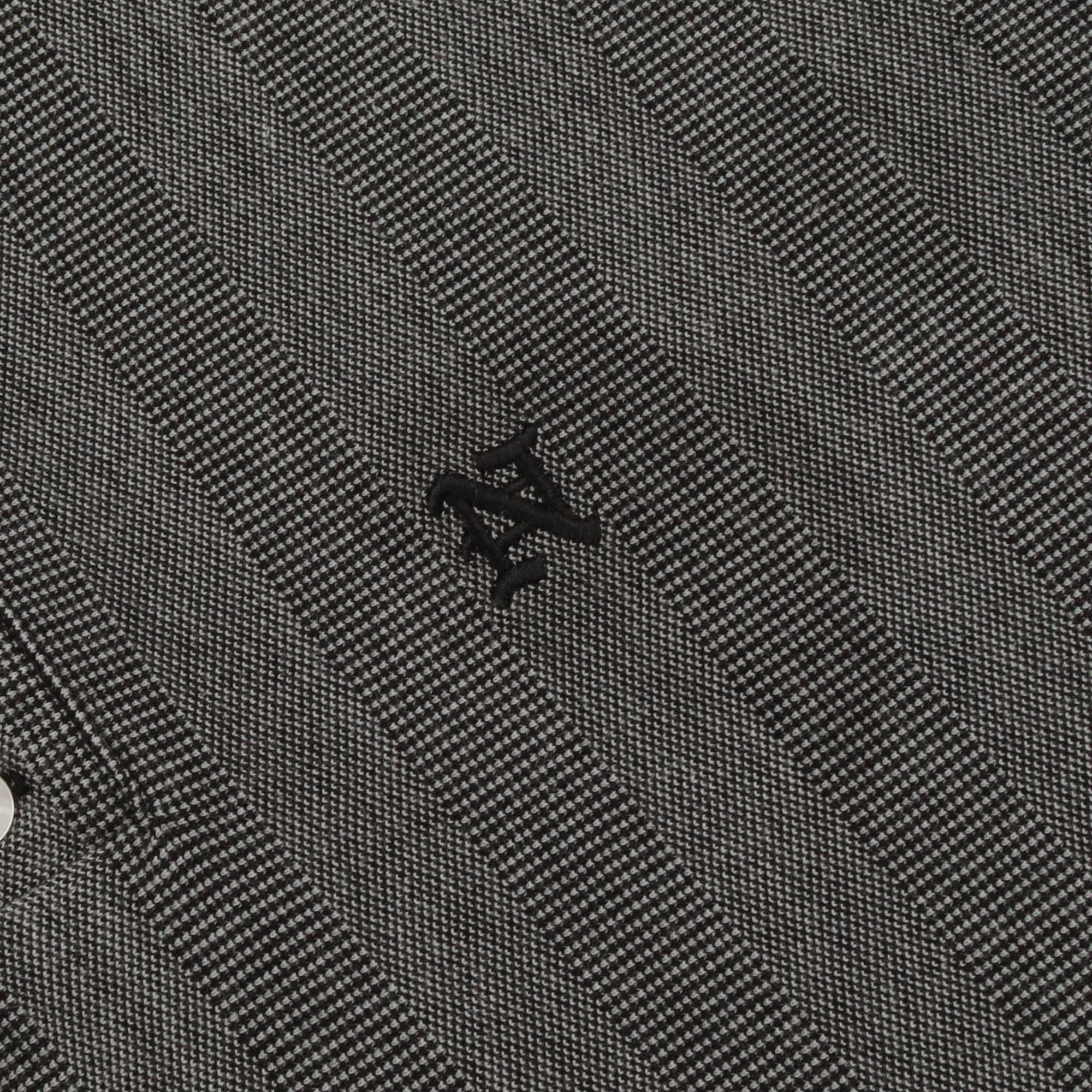 Striped LS Pique Polo