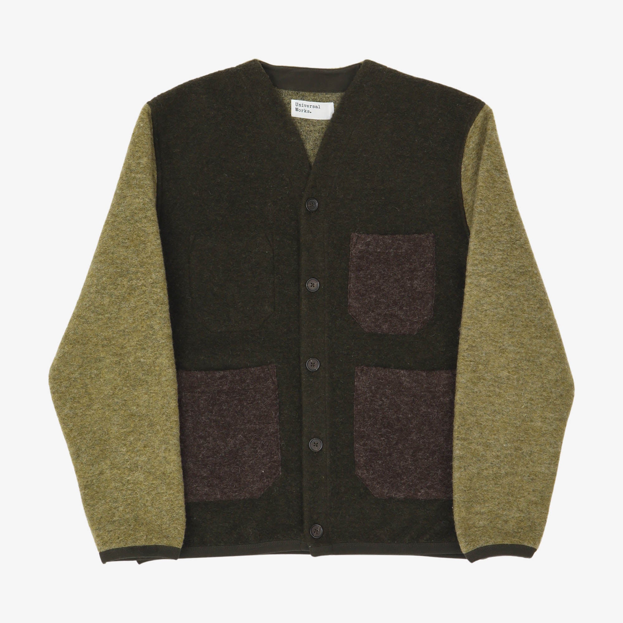 Wool Fleece Cardigan
