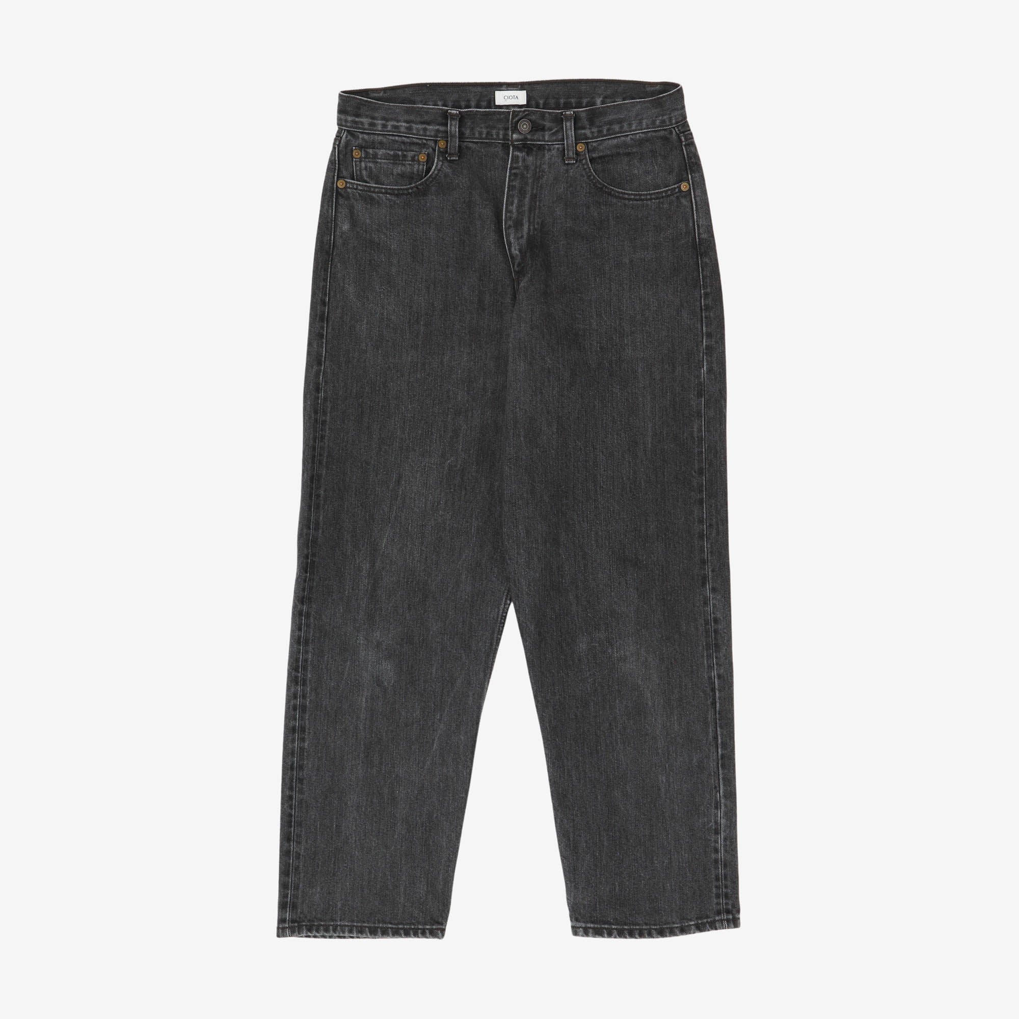 13.5oz Wide Tapered Selvedge Jeans (32W X 29L)