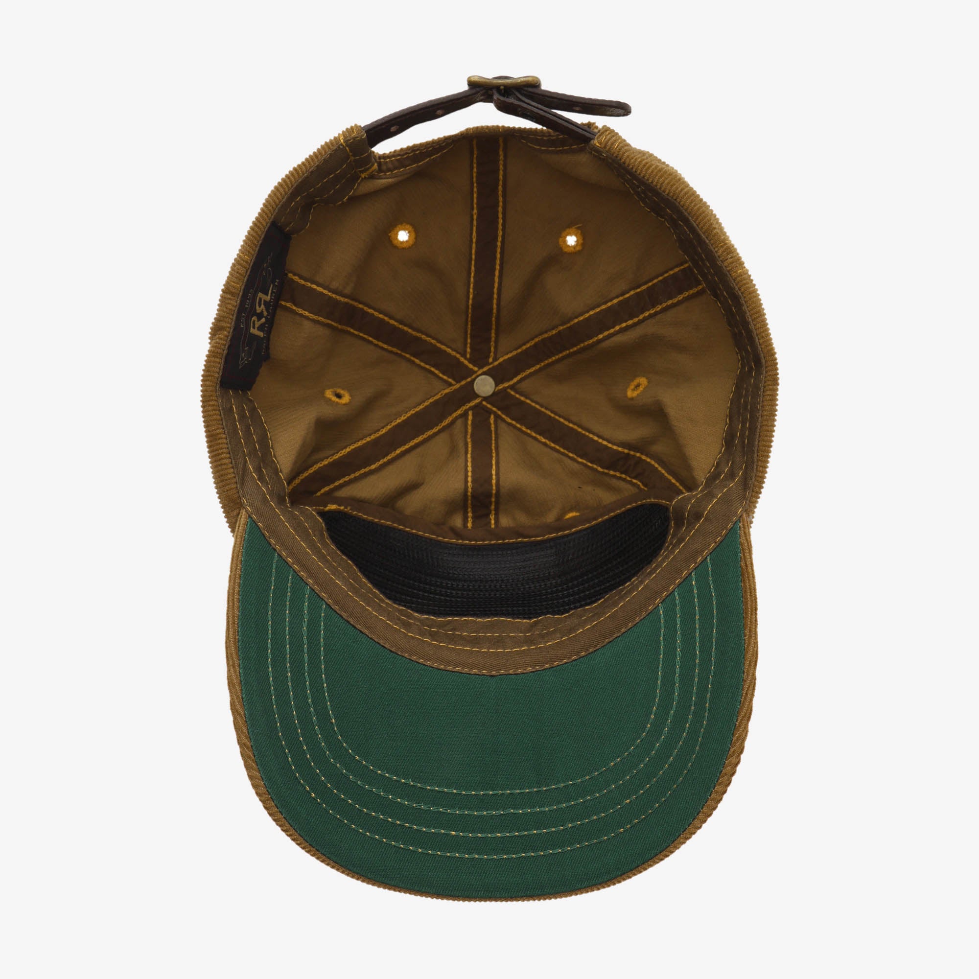 Leather Patch Corduroy Trucker Cap