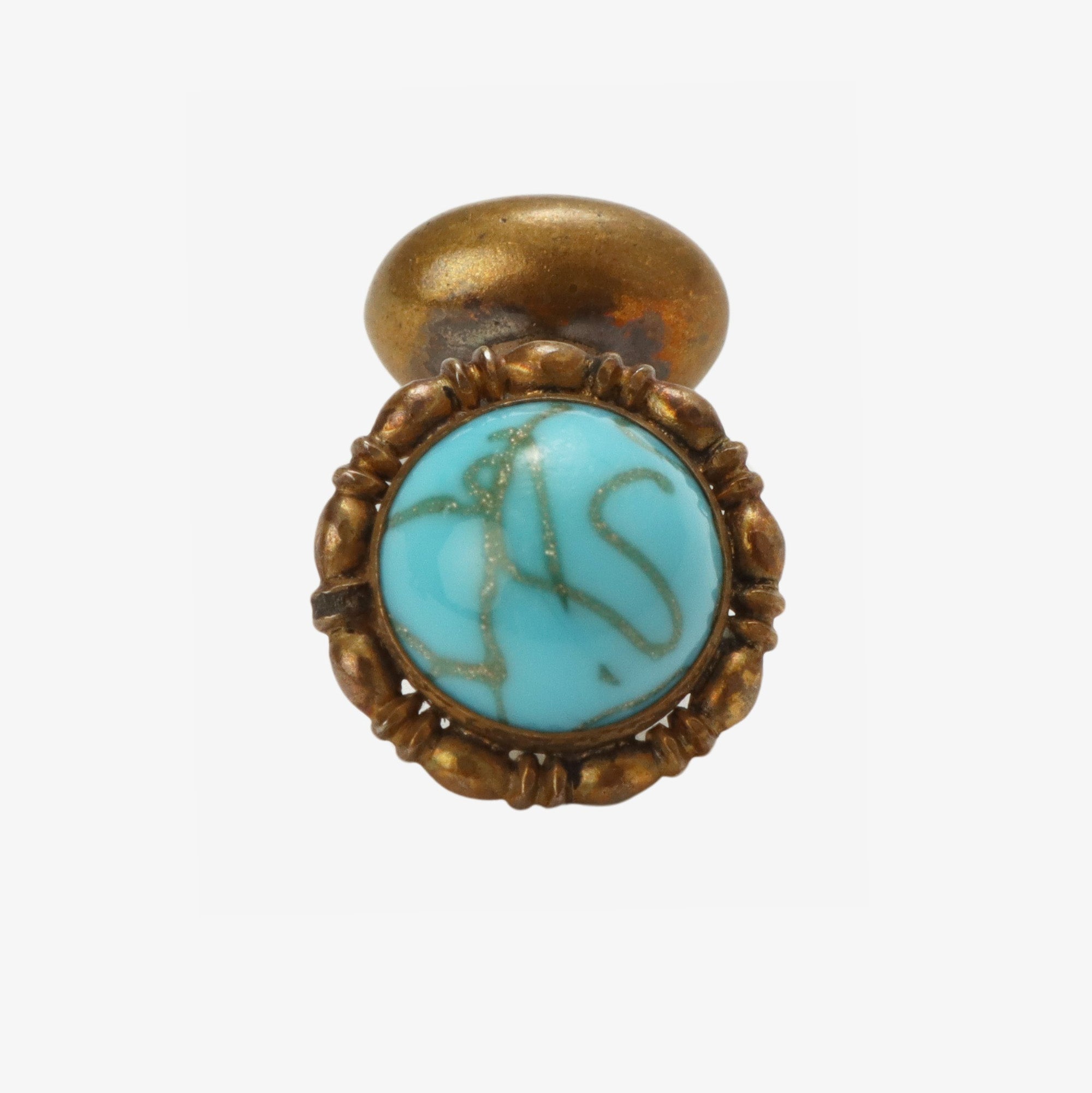 Gold and Turquoise Cufflinks