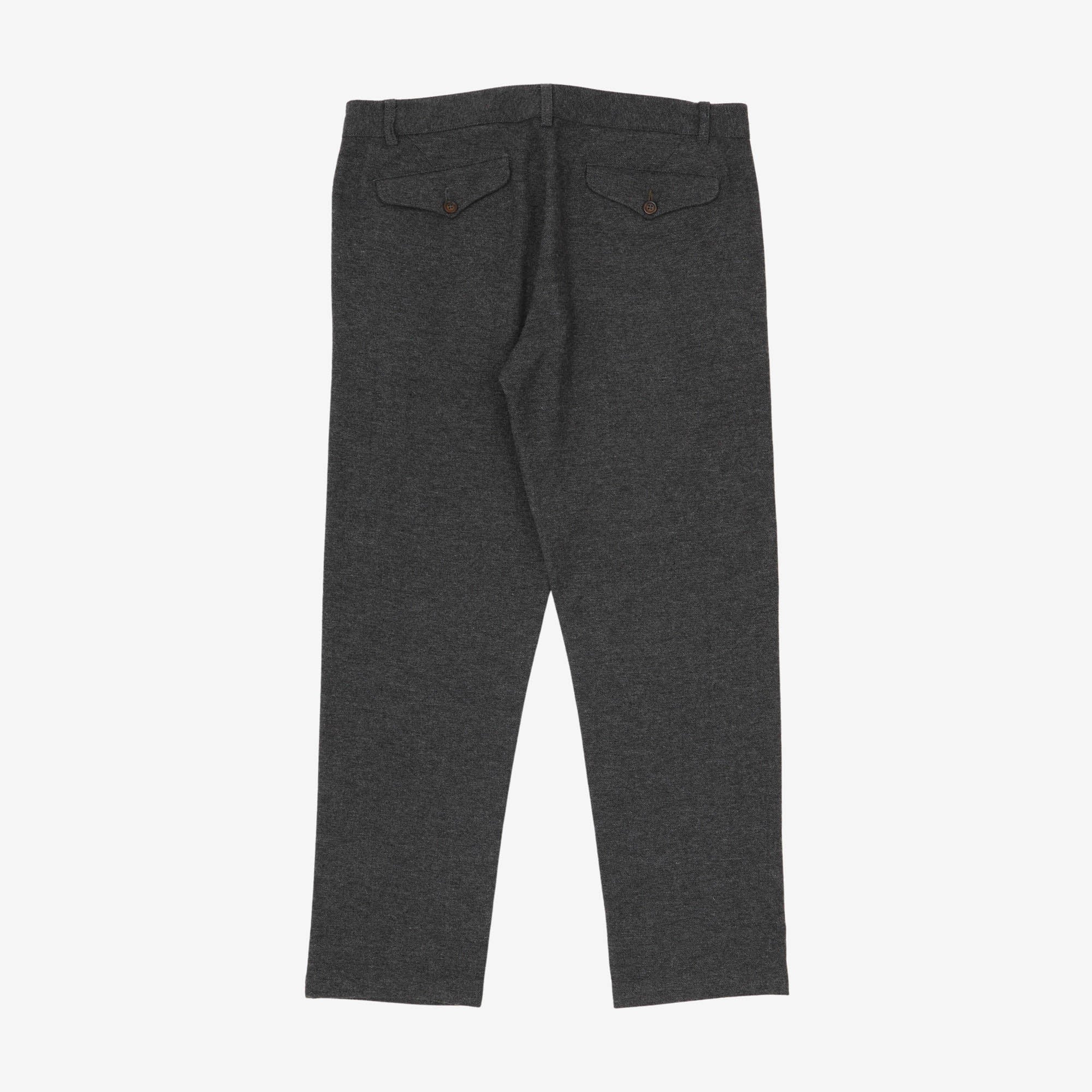 Wool Flat Front Trousers (36W X 29L)