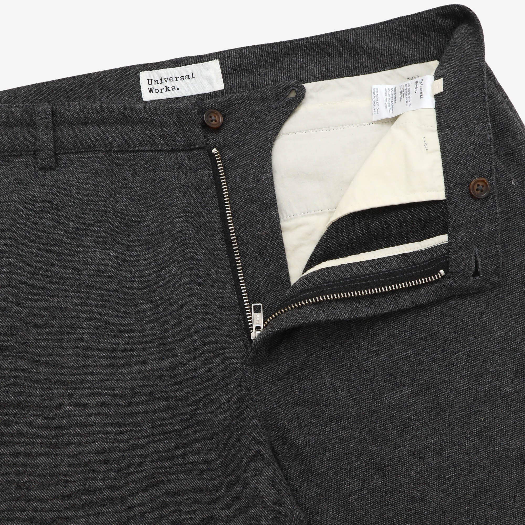 Wool Flat Front Trousers (36W X 29L)