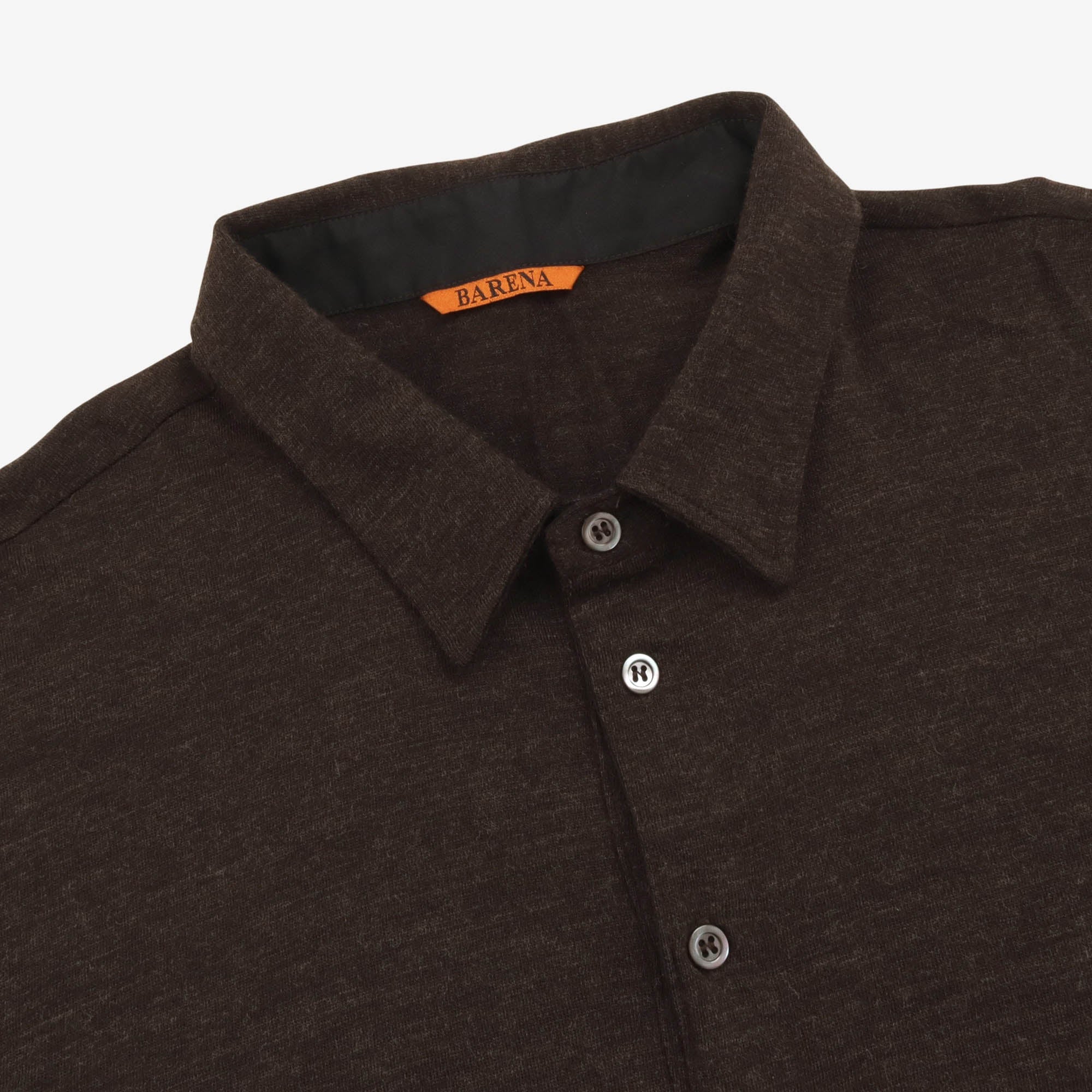 Wool Blend Polo LS