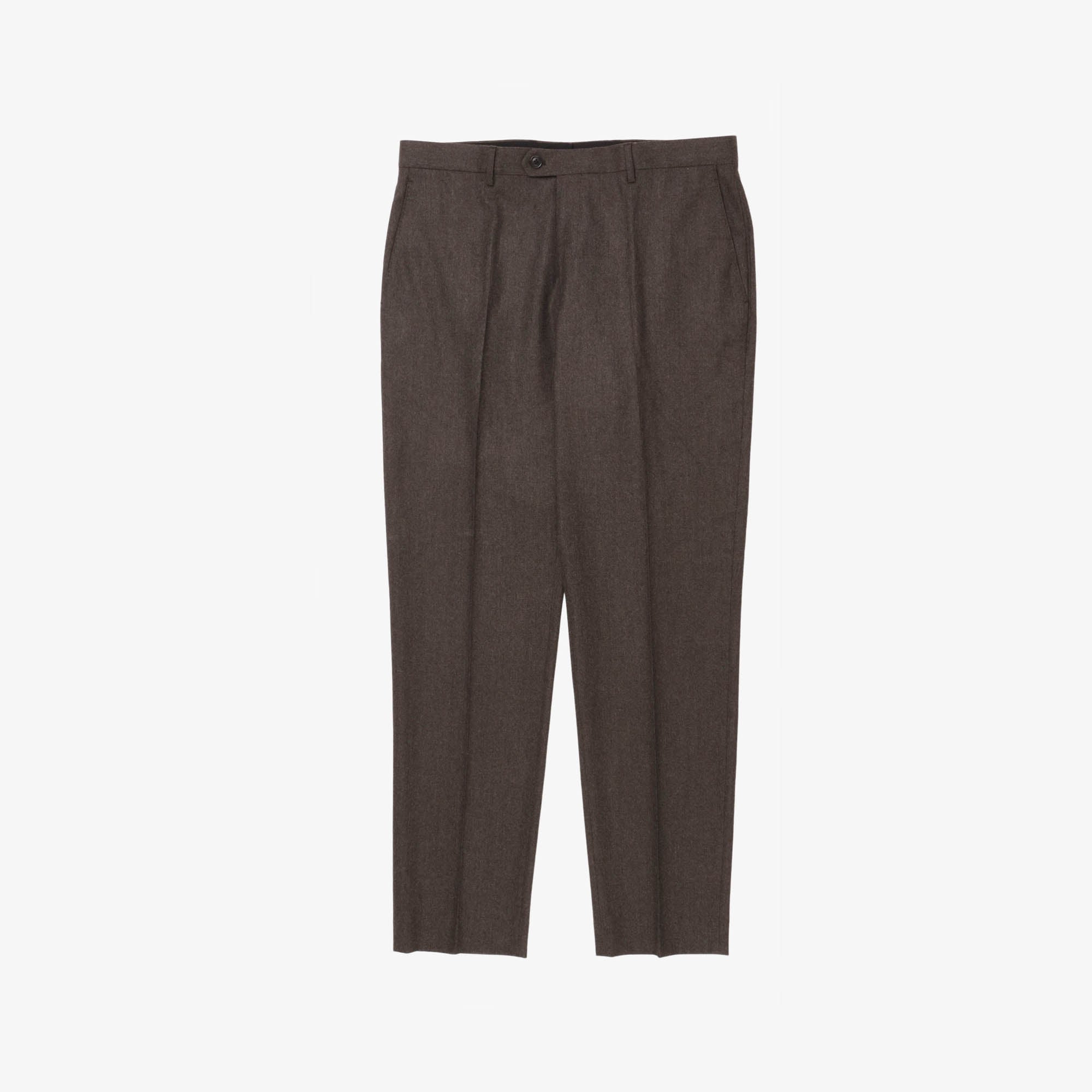 Wool Flannel Tailored Trousers (38W X 34L)