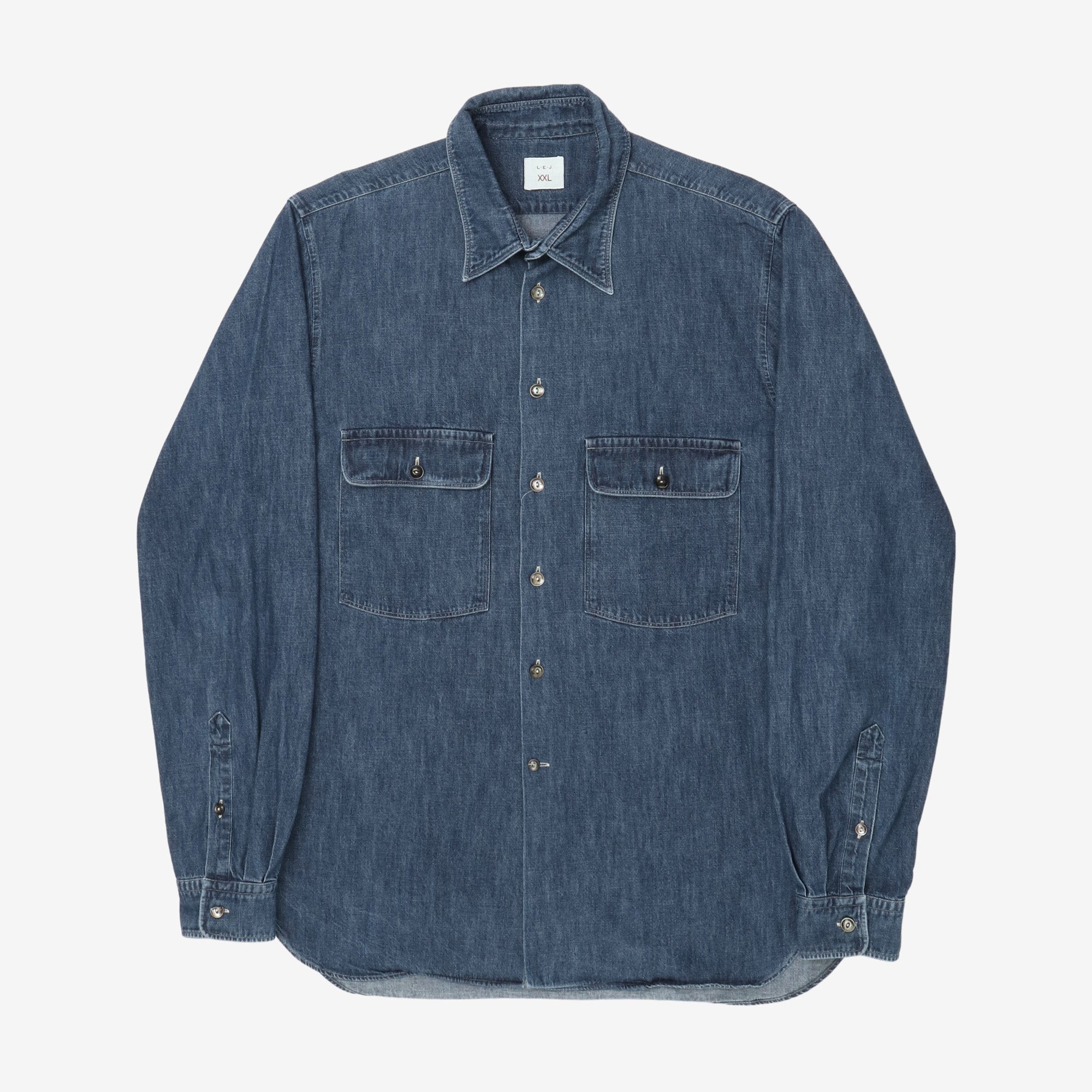 Denim Two Pocket Work Shirt