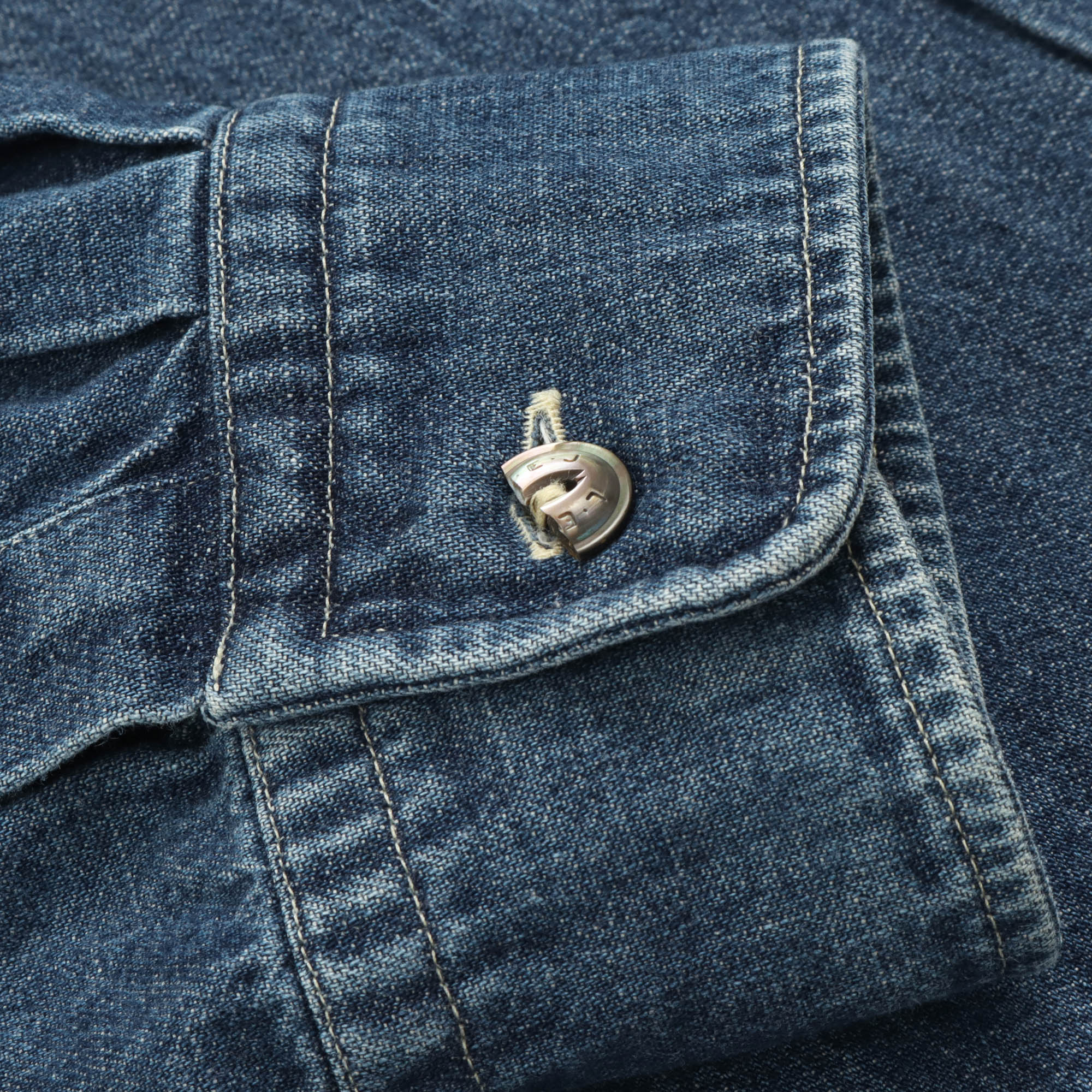 Denim Two Pocket Work Shirt