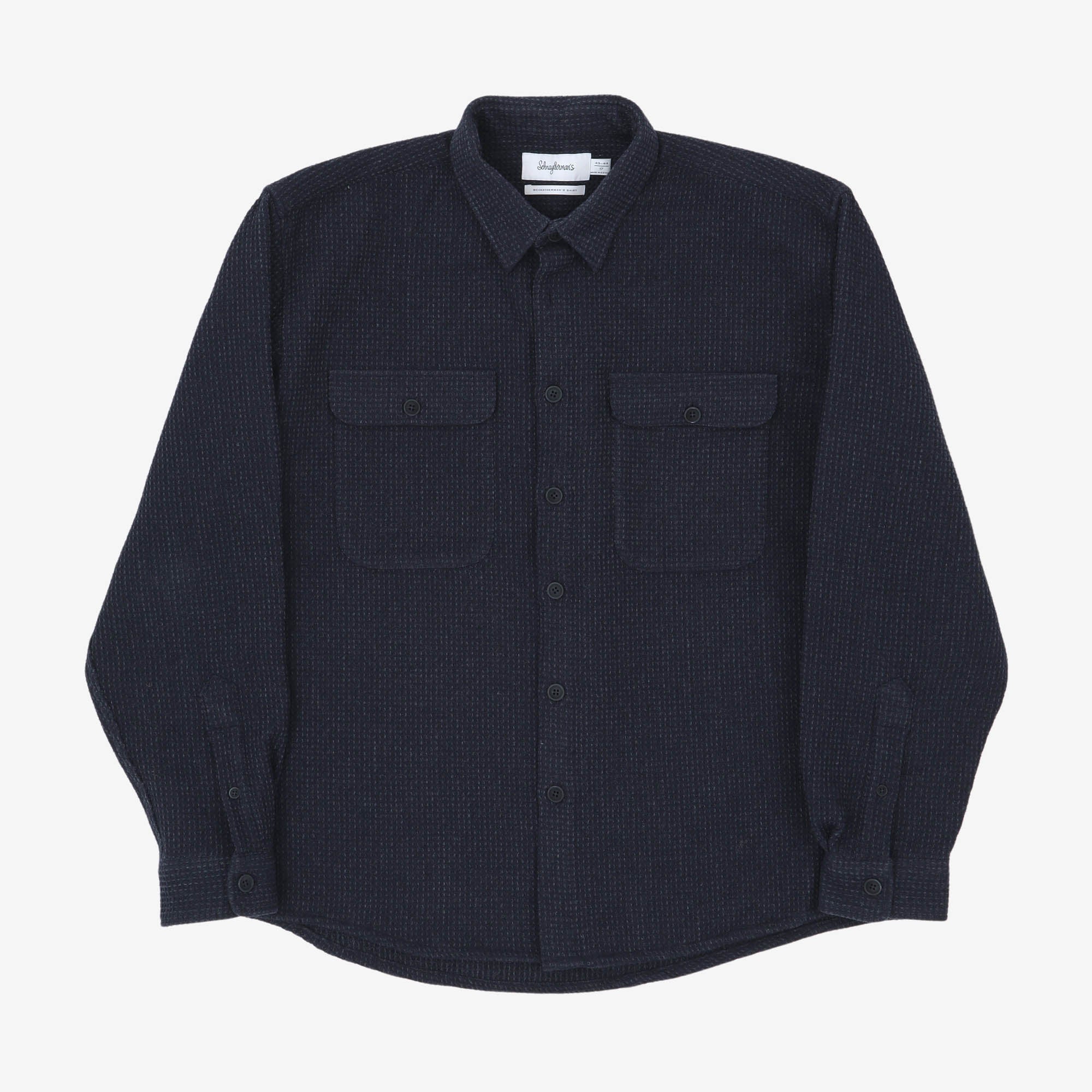 Boxy Waffle Knit Shirt