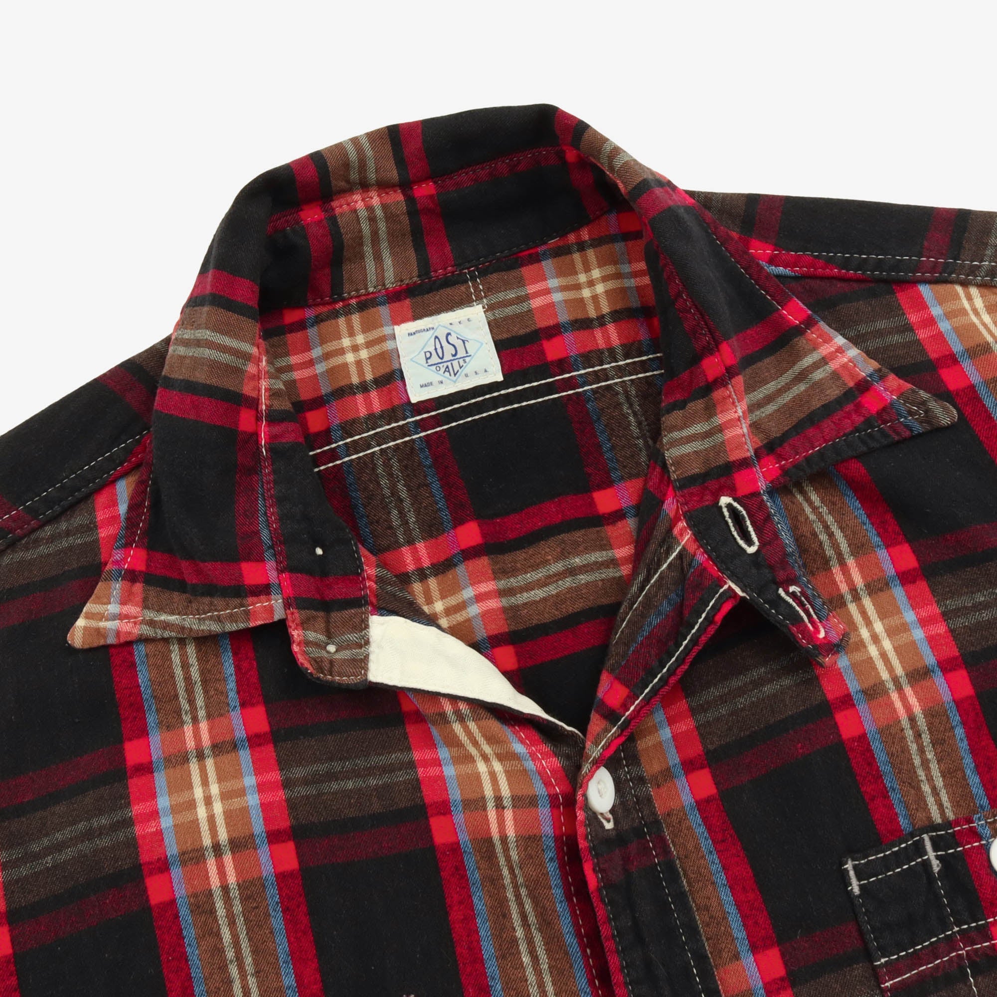 Plaid Flannel Work Shirt