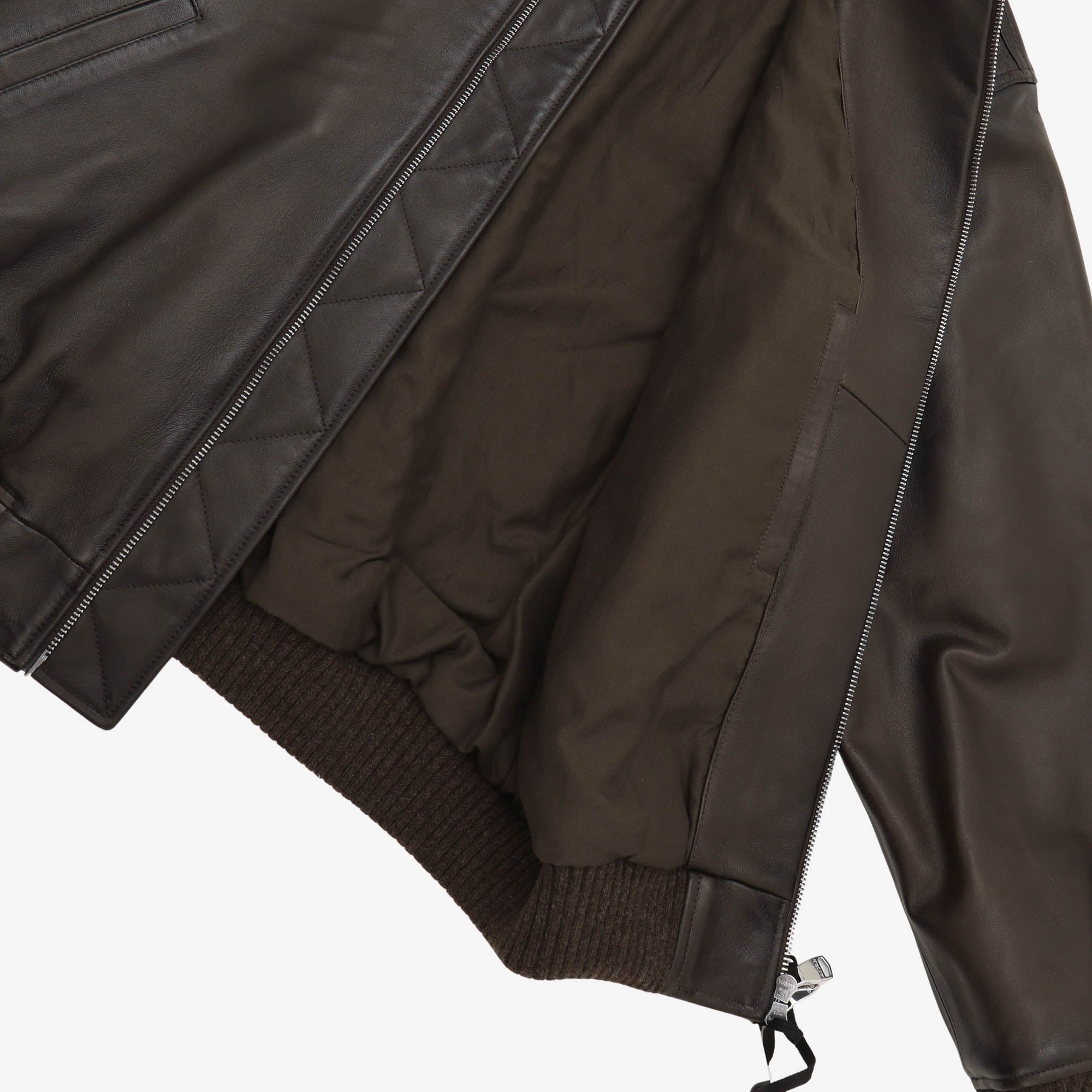 Nappa Leather Bomber Jacket