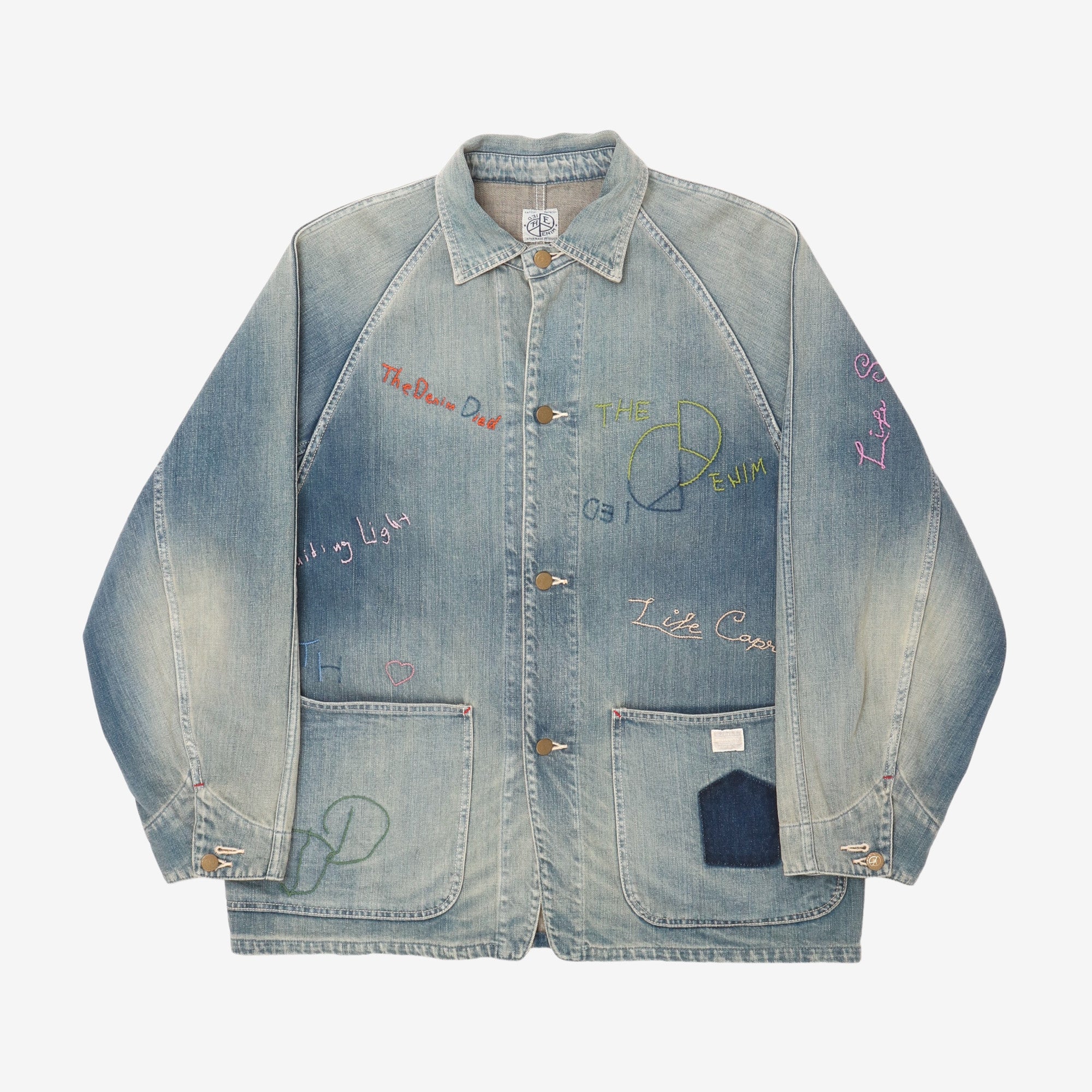 Cactus Embroidered Denim Jacket