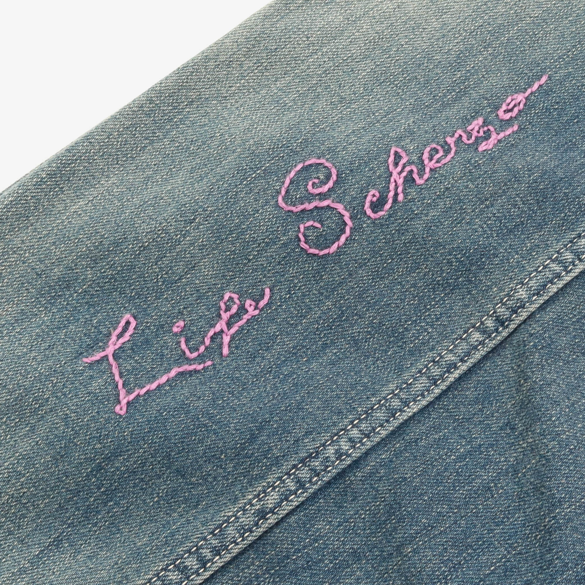 Cactus Embroidered Denim Jacket