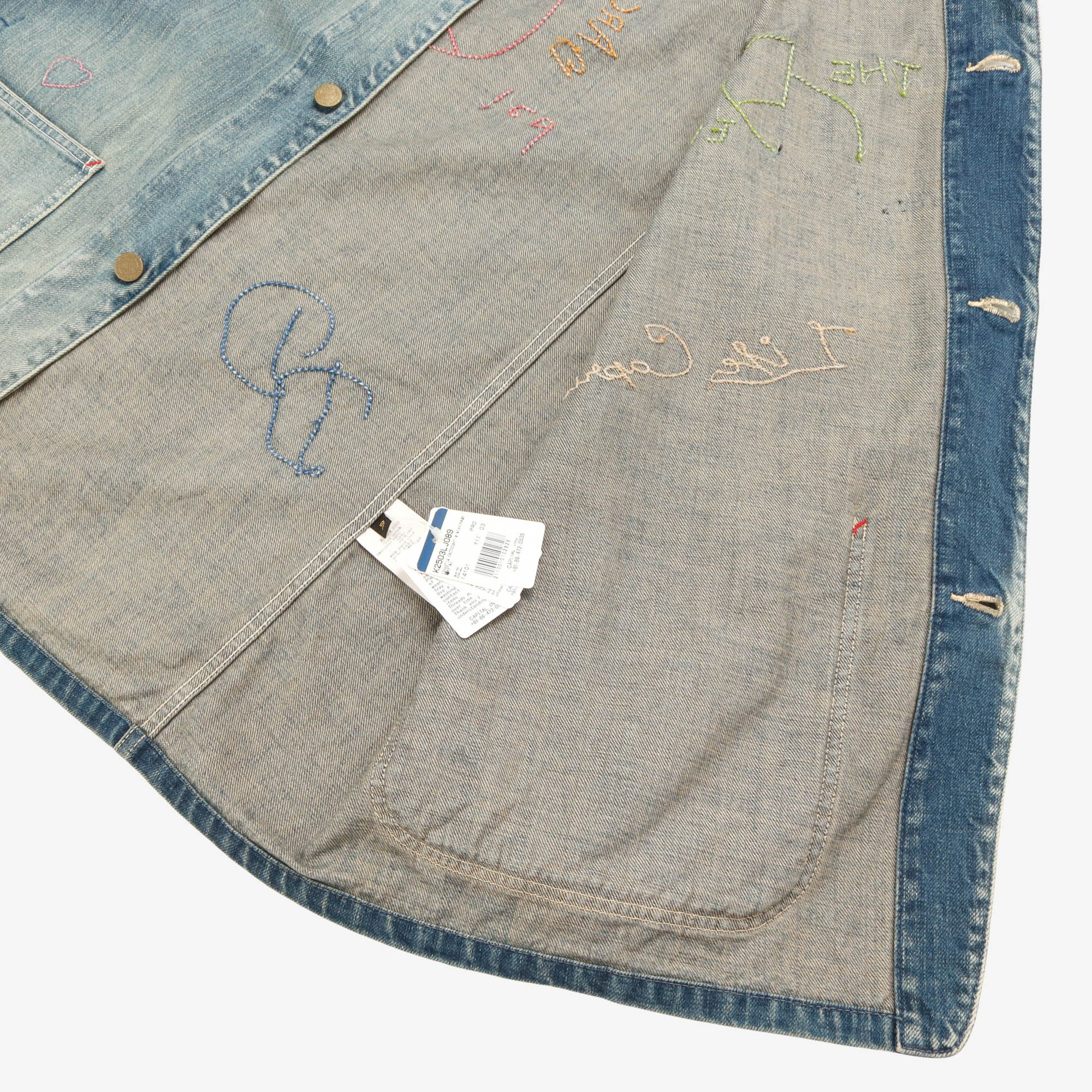 Cactus Embroidered Denim Jacket