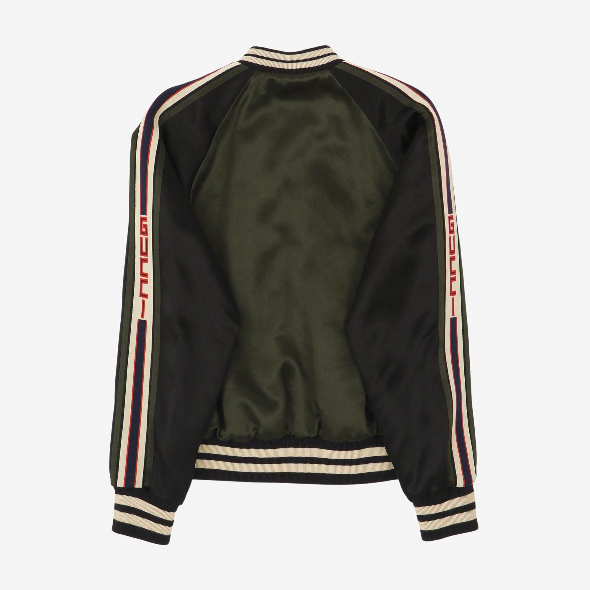 Reversible Satin-Twill Bomber Jacket
