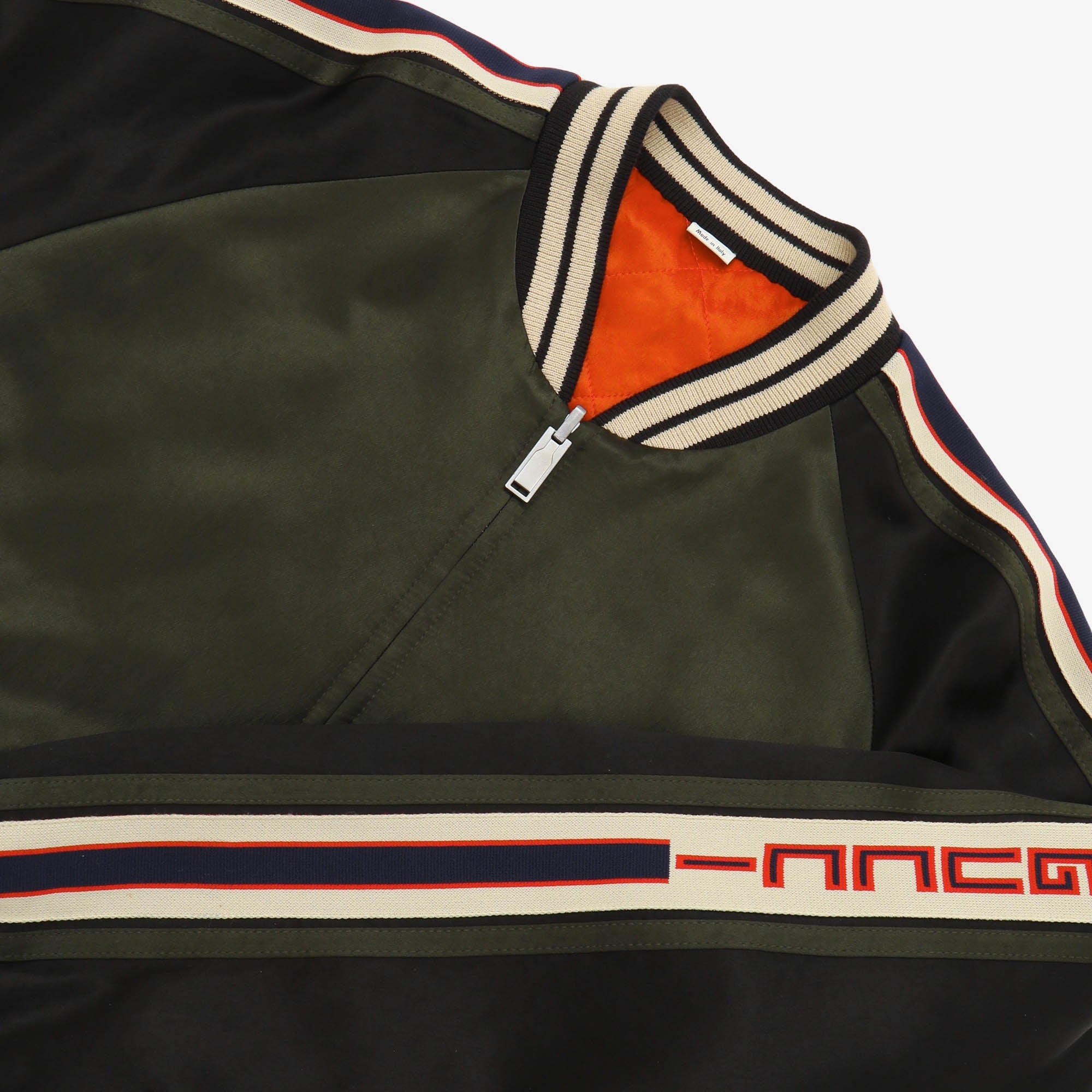 Reversible Satin-Twill Bomber Jacket