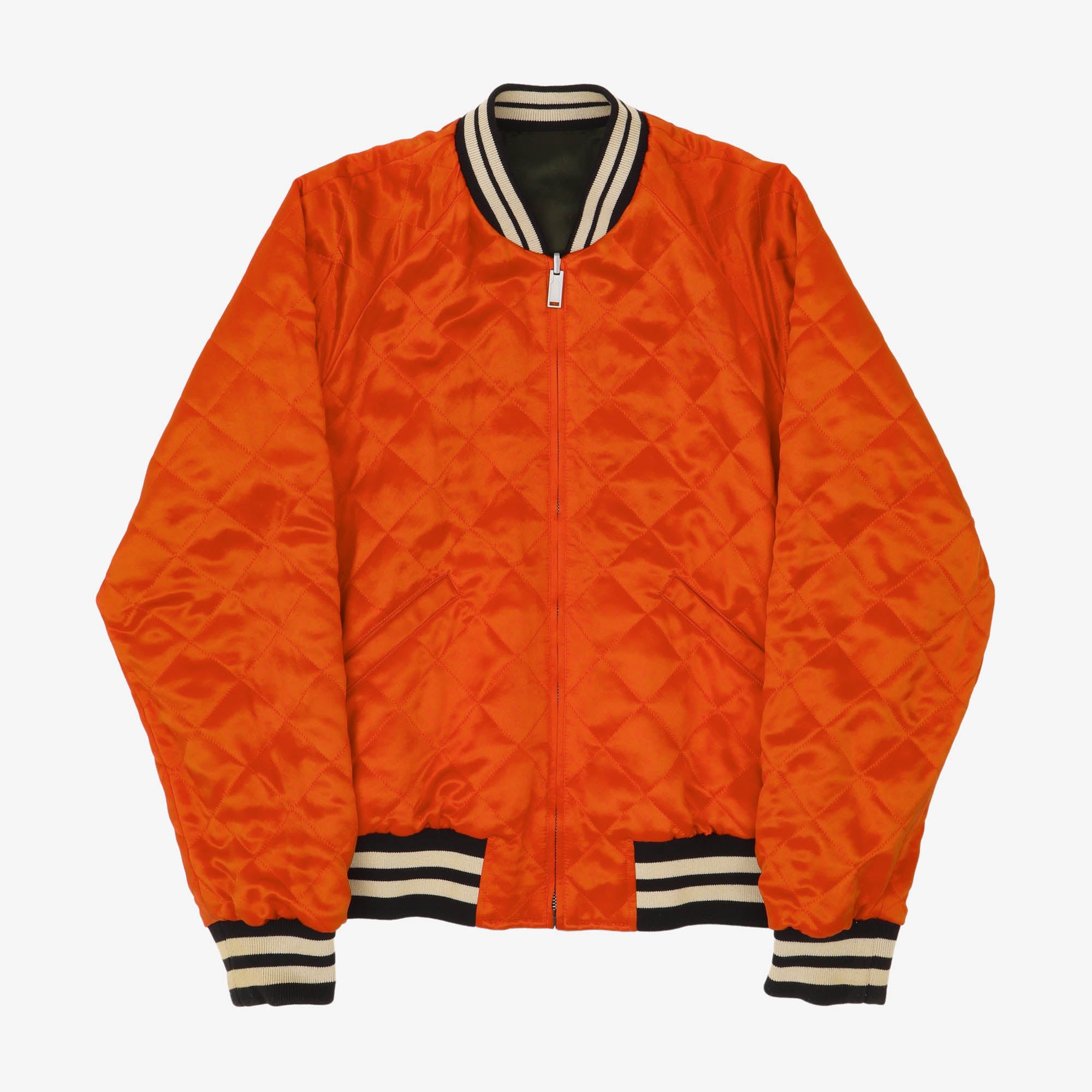 Reversible Satin-Twill Bomber Jacket