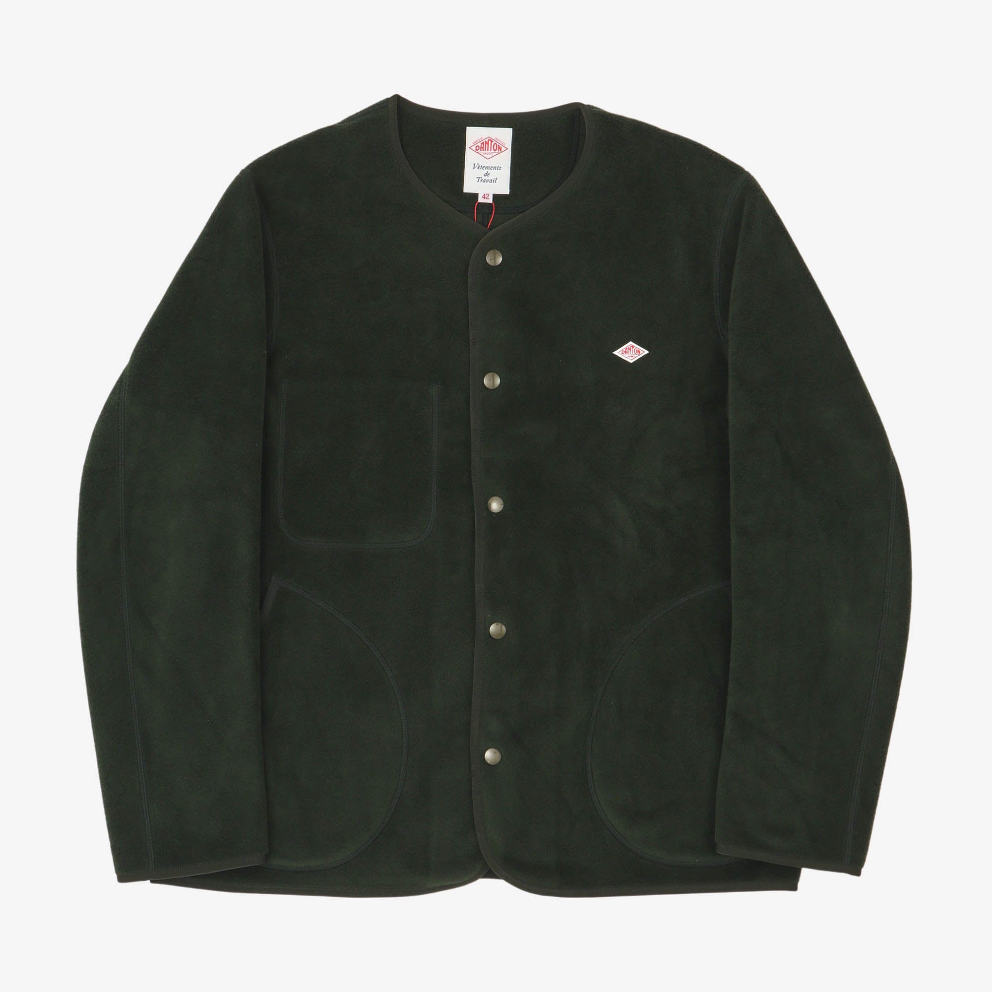 Fleece Collarless Jacket