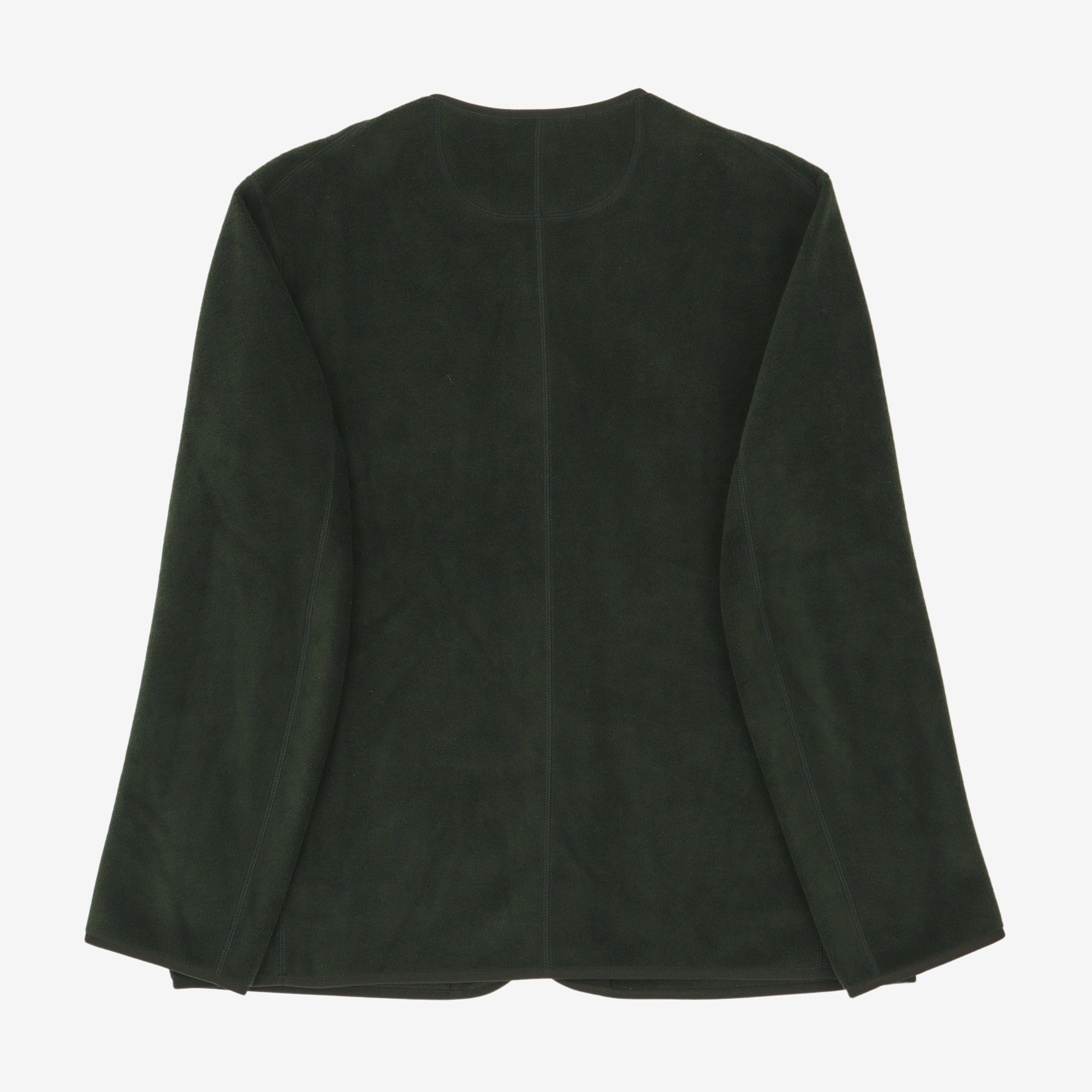 Fleece Collarless Jacket