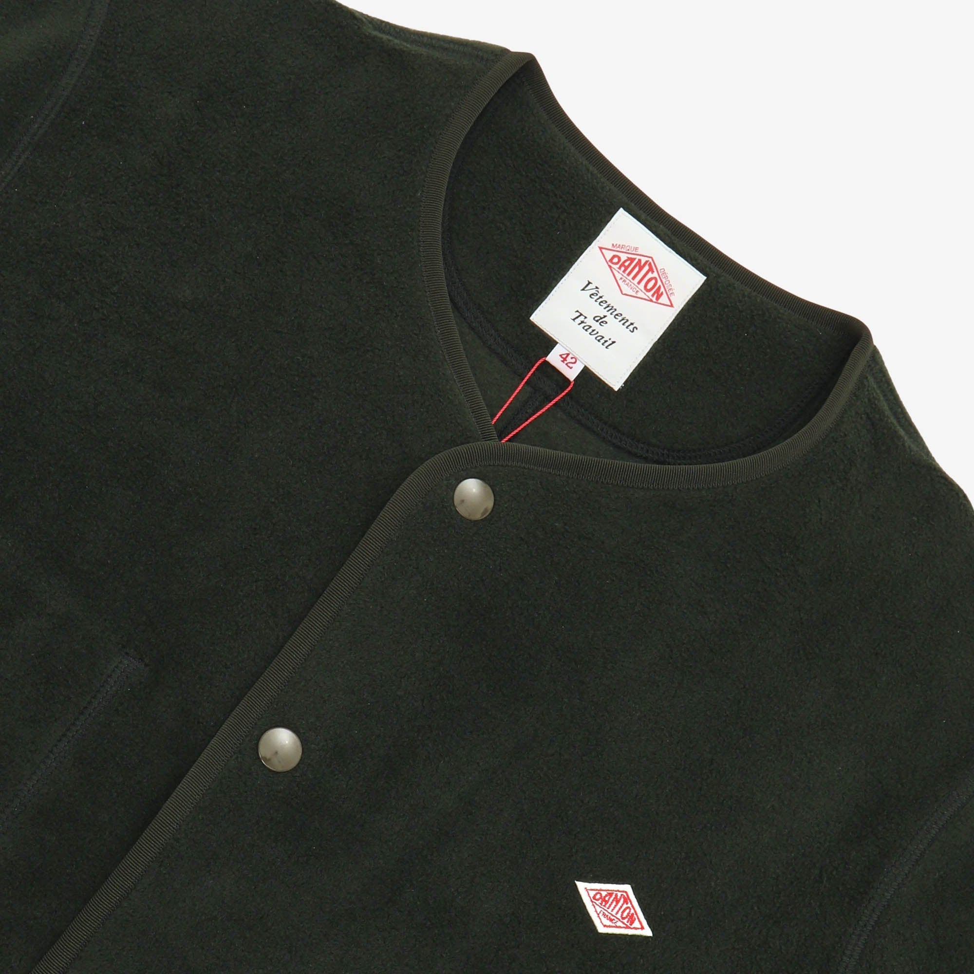 Fleece Collarless Jacket