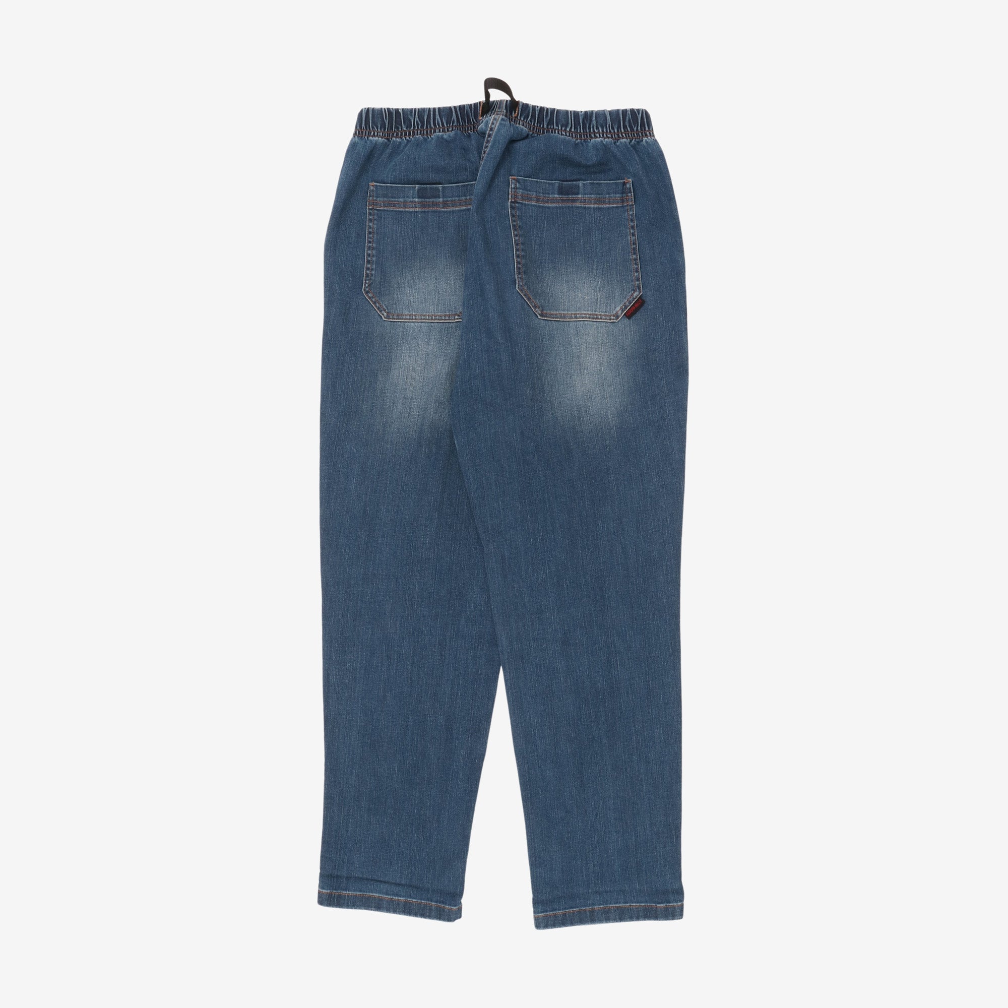 Stretch Denim Loose Tapered Pants