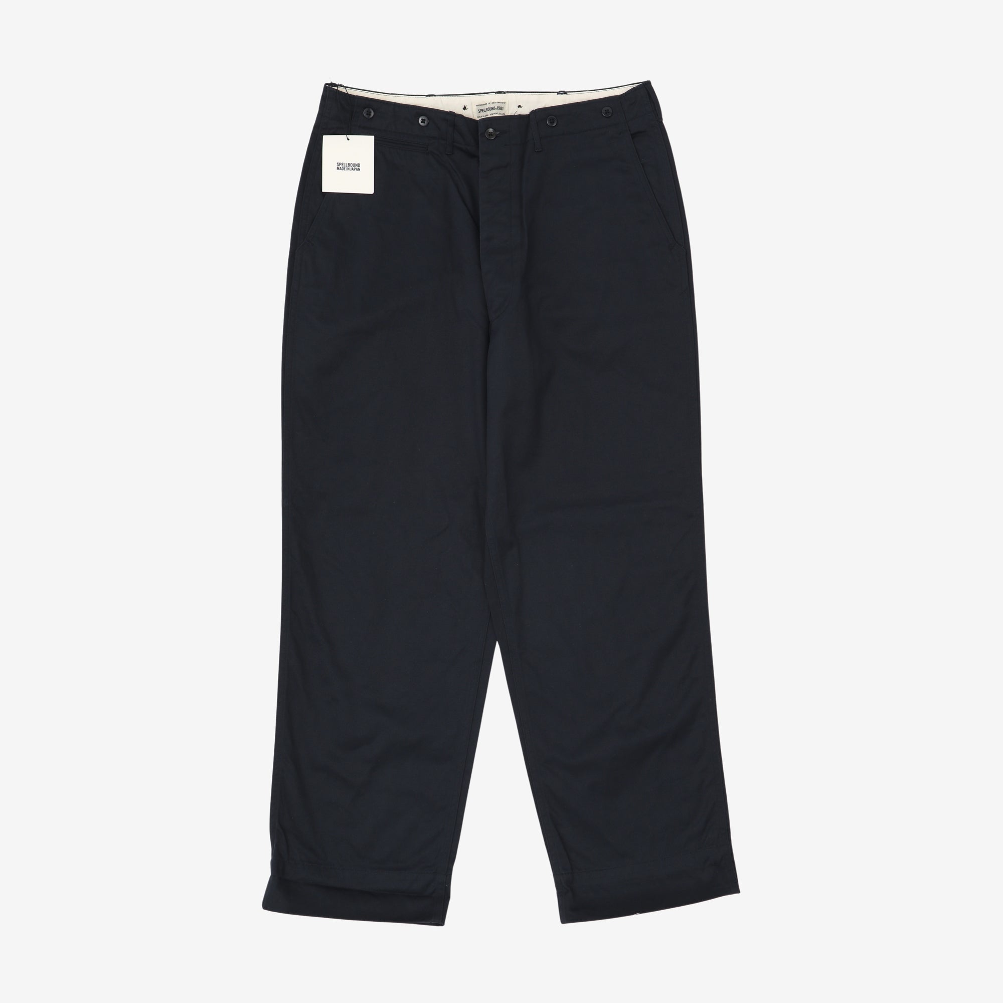 High Rise Straight Fit Chinos (36W X 31L)