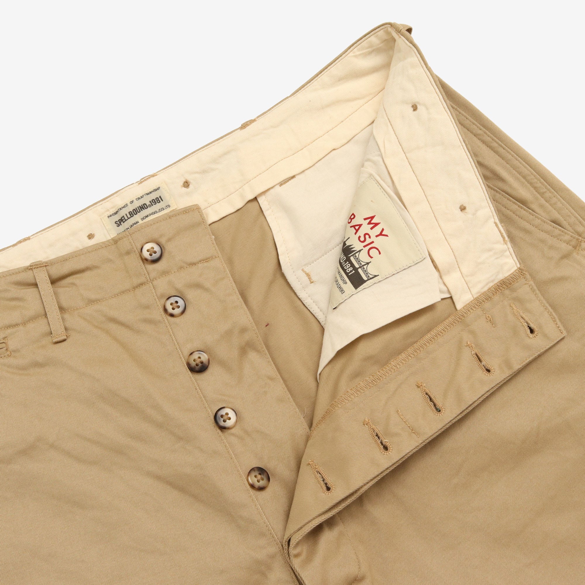 High Rise Straight Fit Chinos (36W X 31.5L)