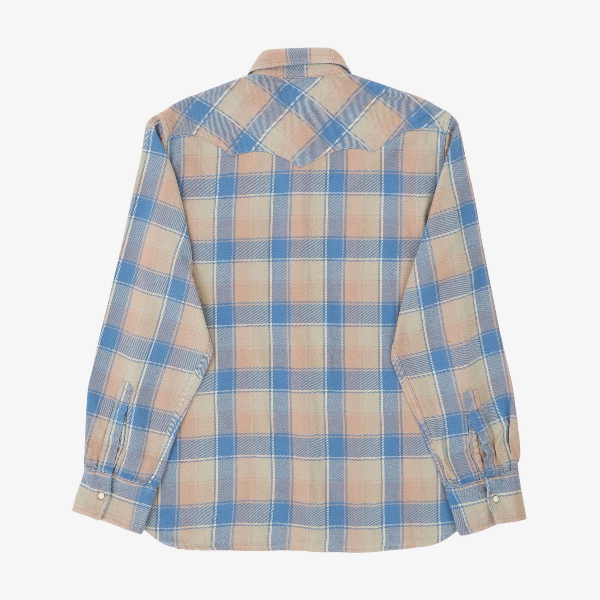Washed Flannel Pearl Snap Shirt