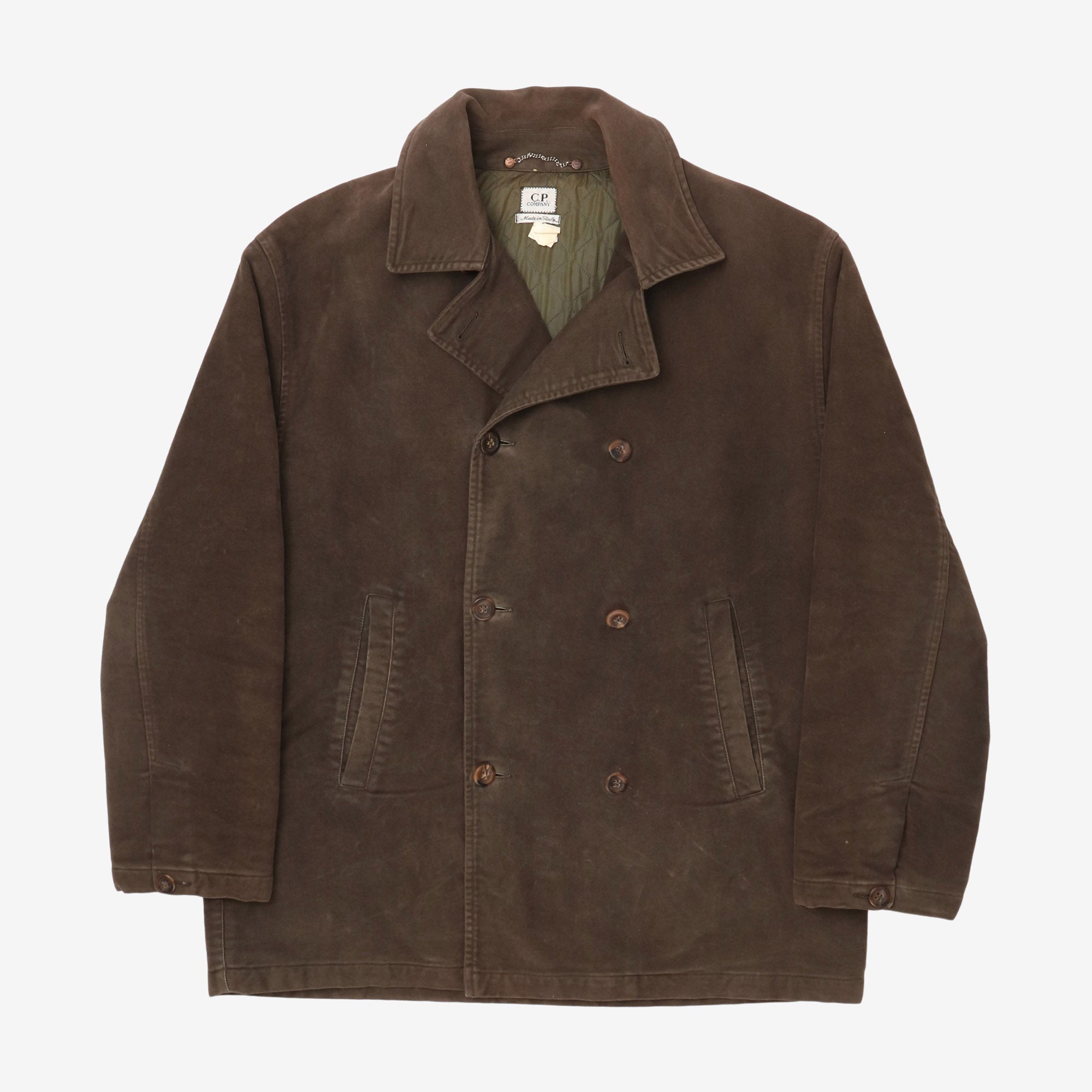 Vintage Moleskin Quilted DB Coat