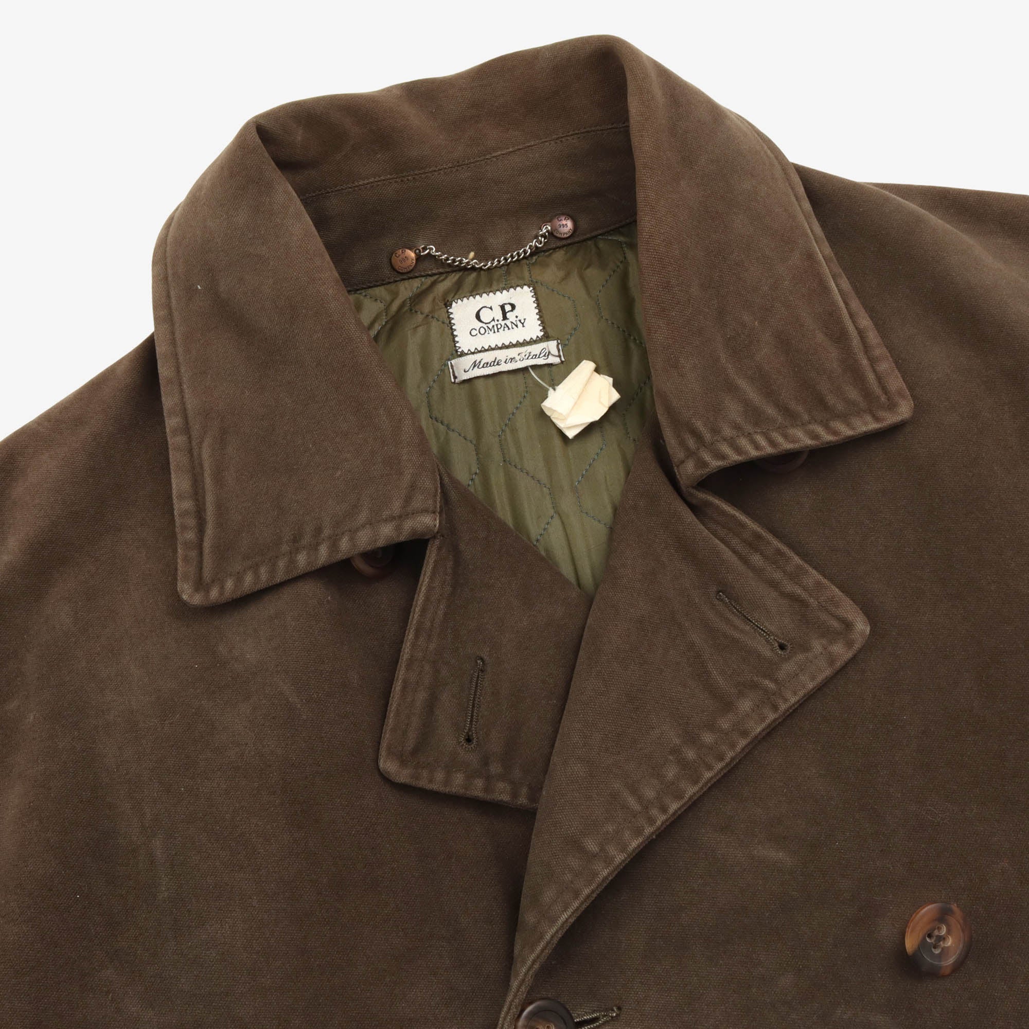 Vintage Moleskin Quilted DB Coat
