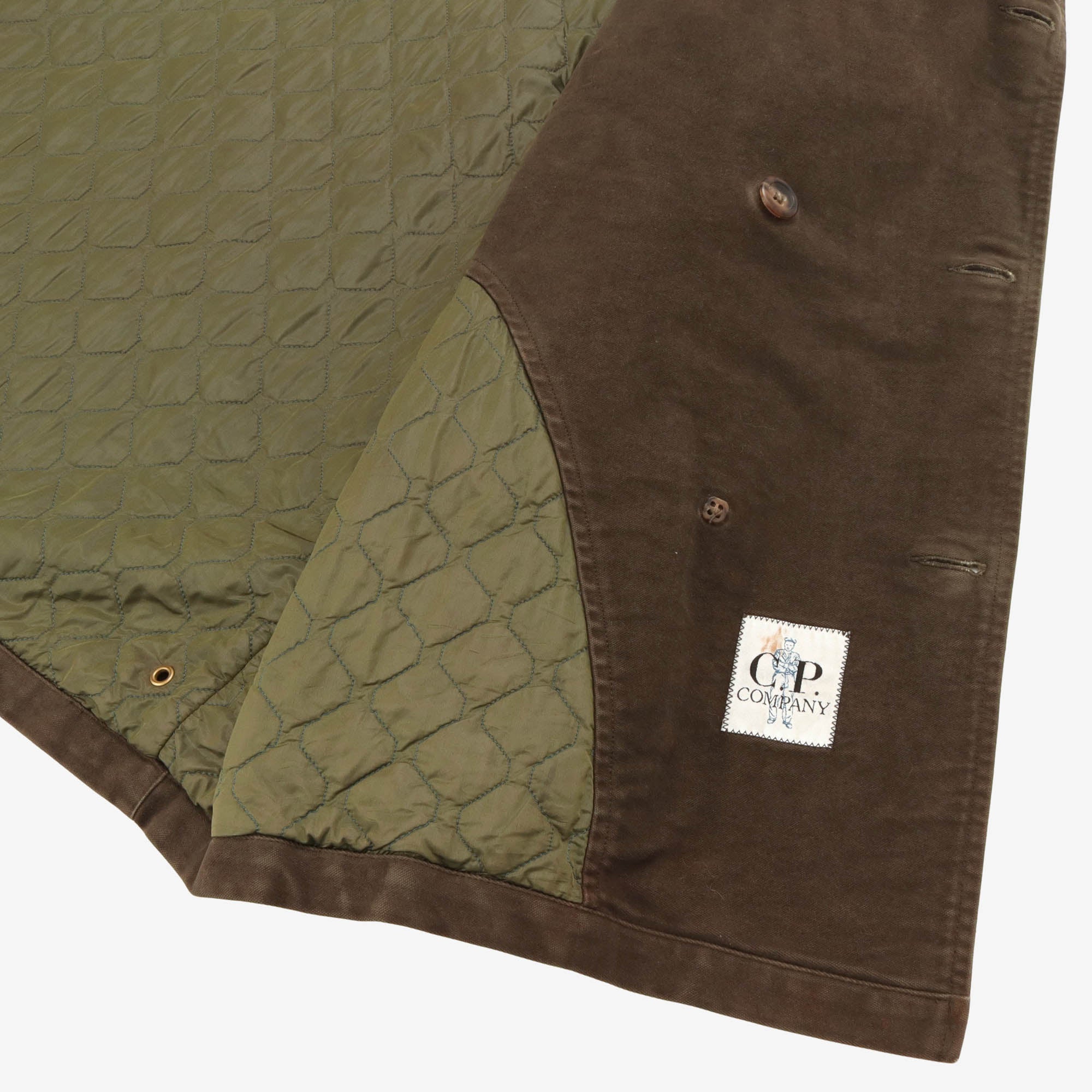 Vintage Moleskin Quilted DB Coat