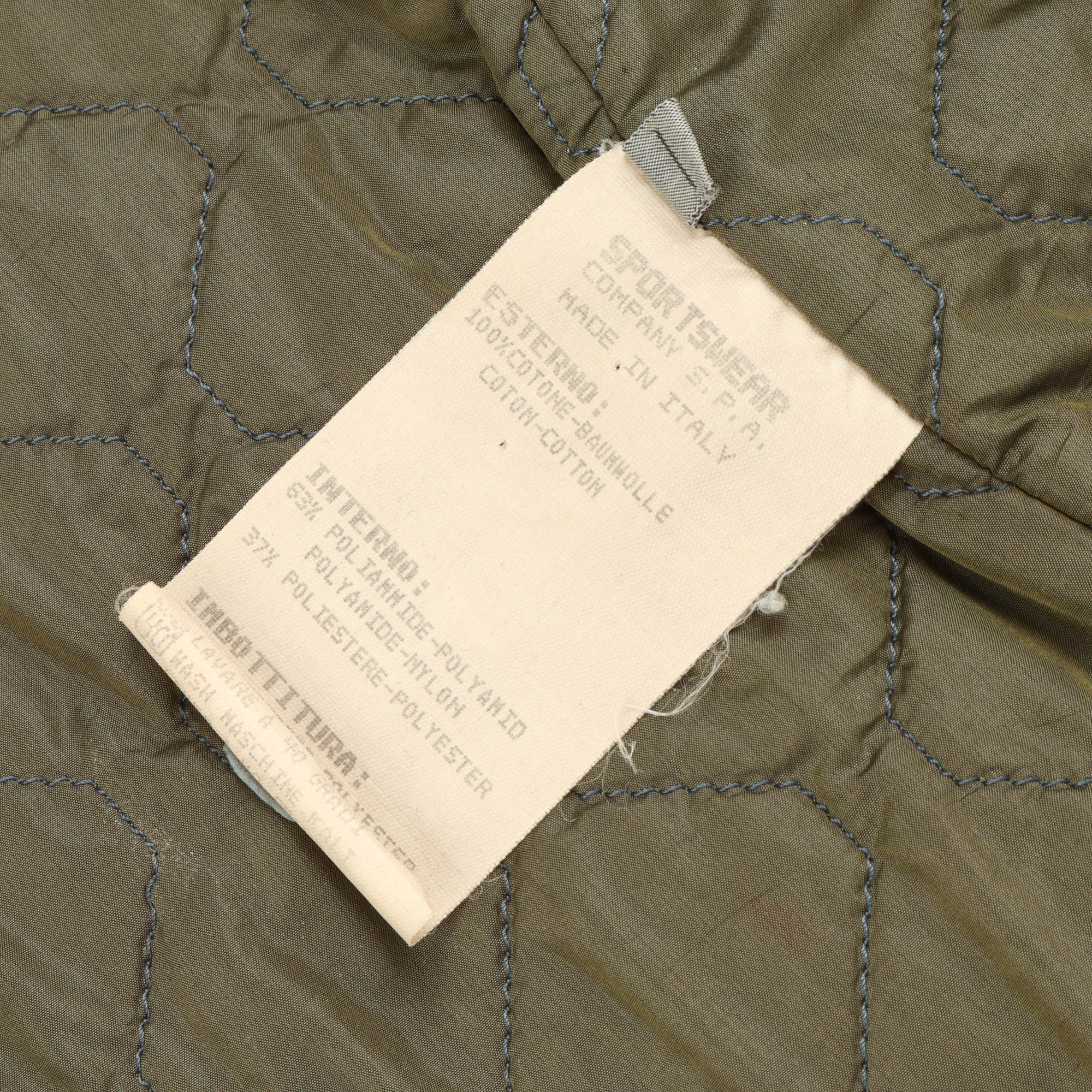 Vintage Moleskin Quilted DB Coat
