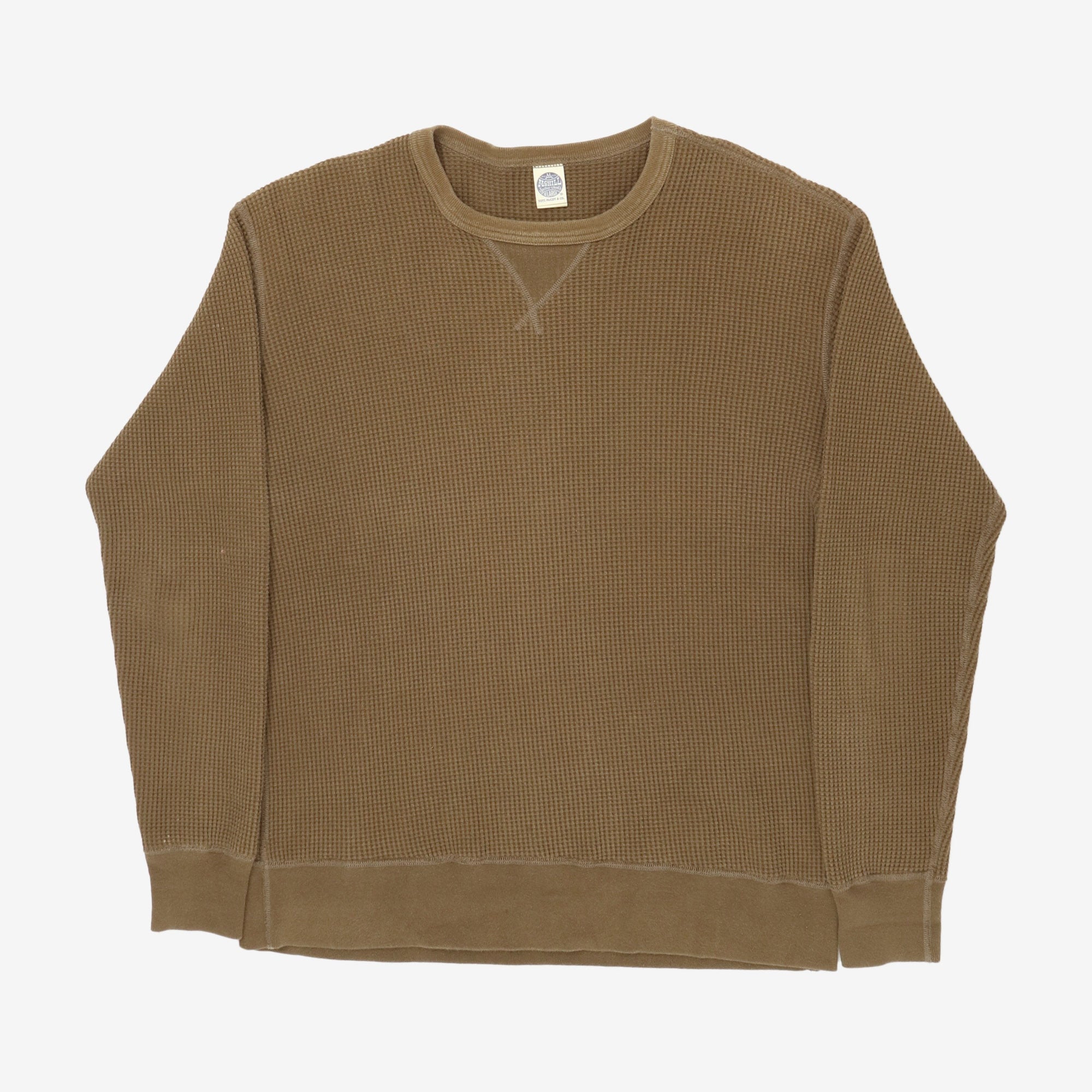 Big Waffle Thermal Sweatshirt