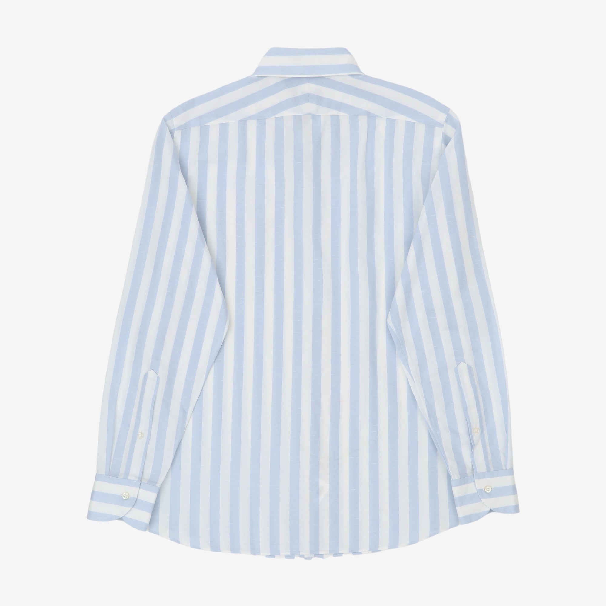 Linen Blend Striped BD Shirt