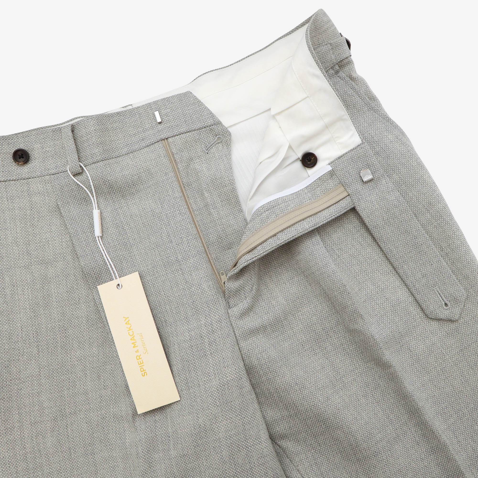 High Rise Hopsack Trousers (33W X 29L)