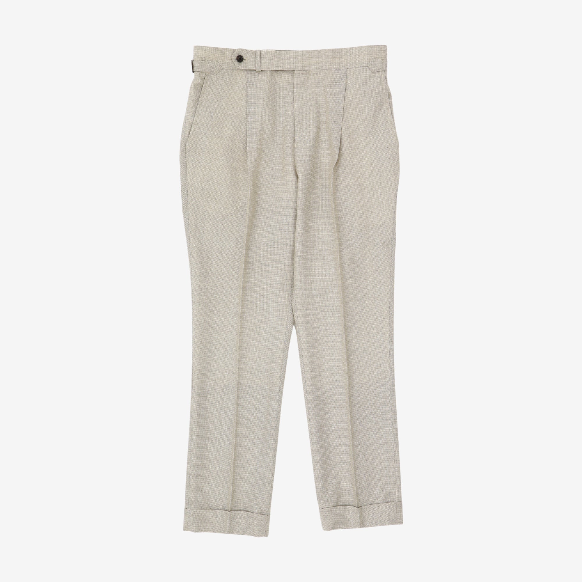 High Rise Hopsack Trousers (34W X 29L)