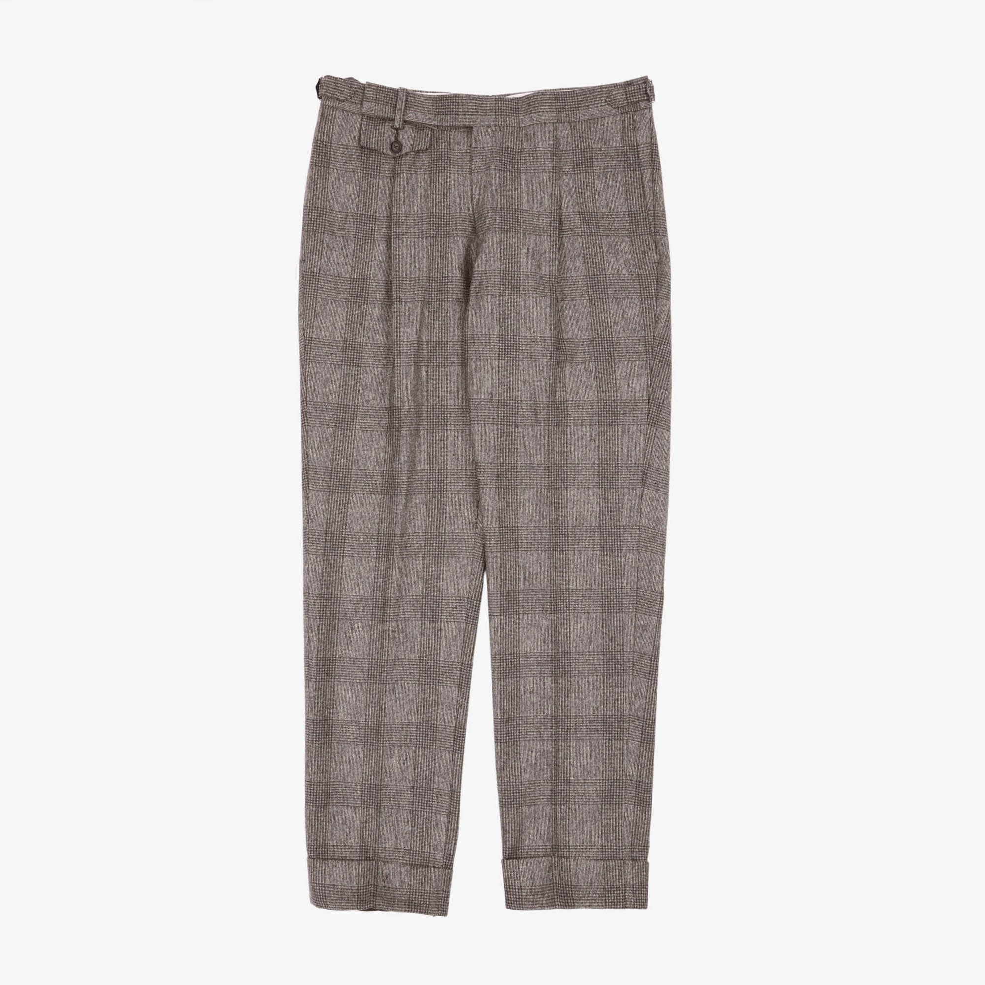 Check Wool Trousers (35W X 30L)