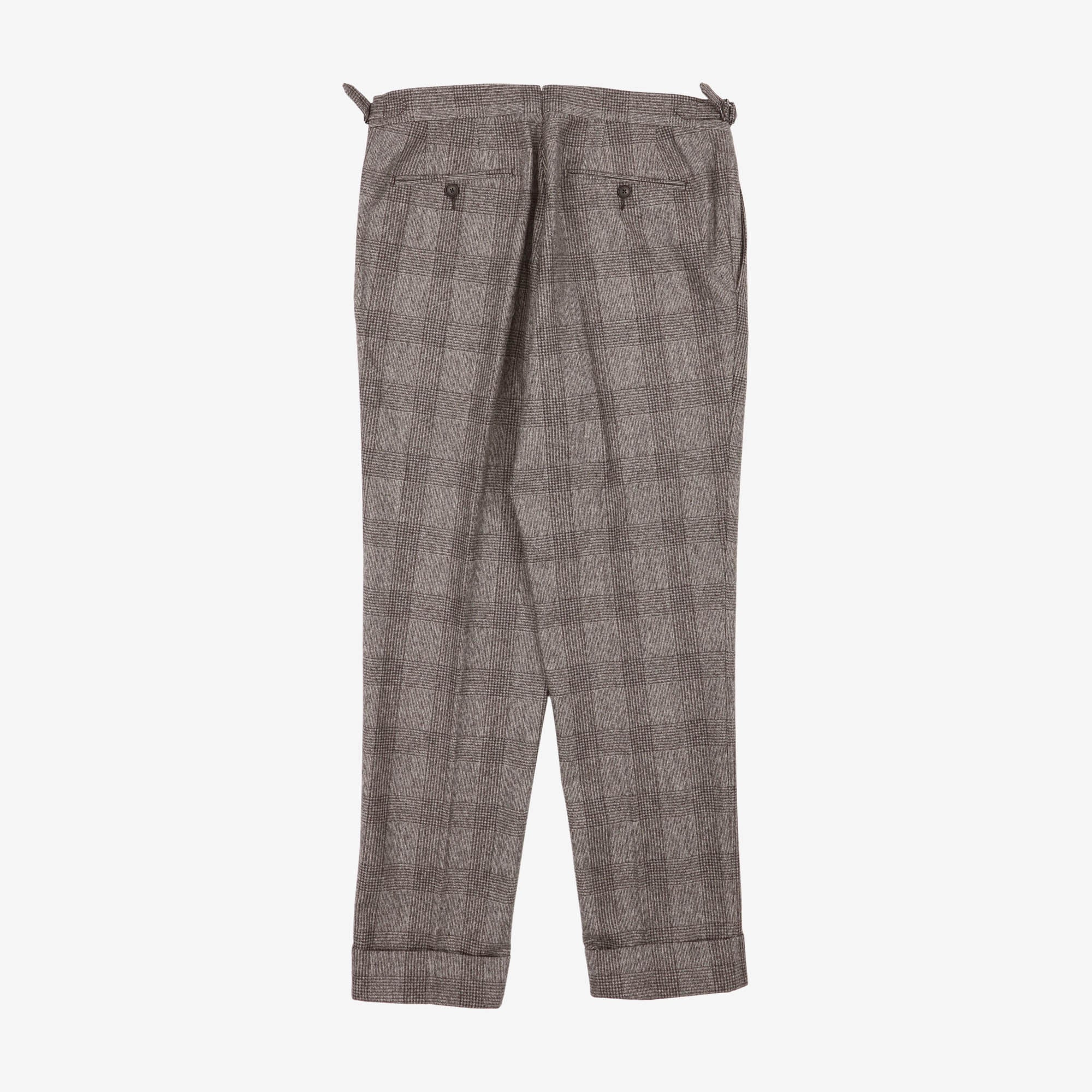 Check Wool Trousers (35W X 30L)