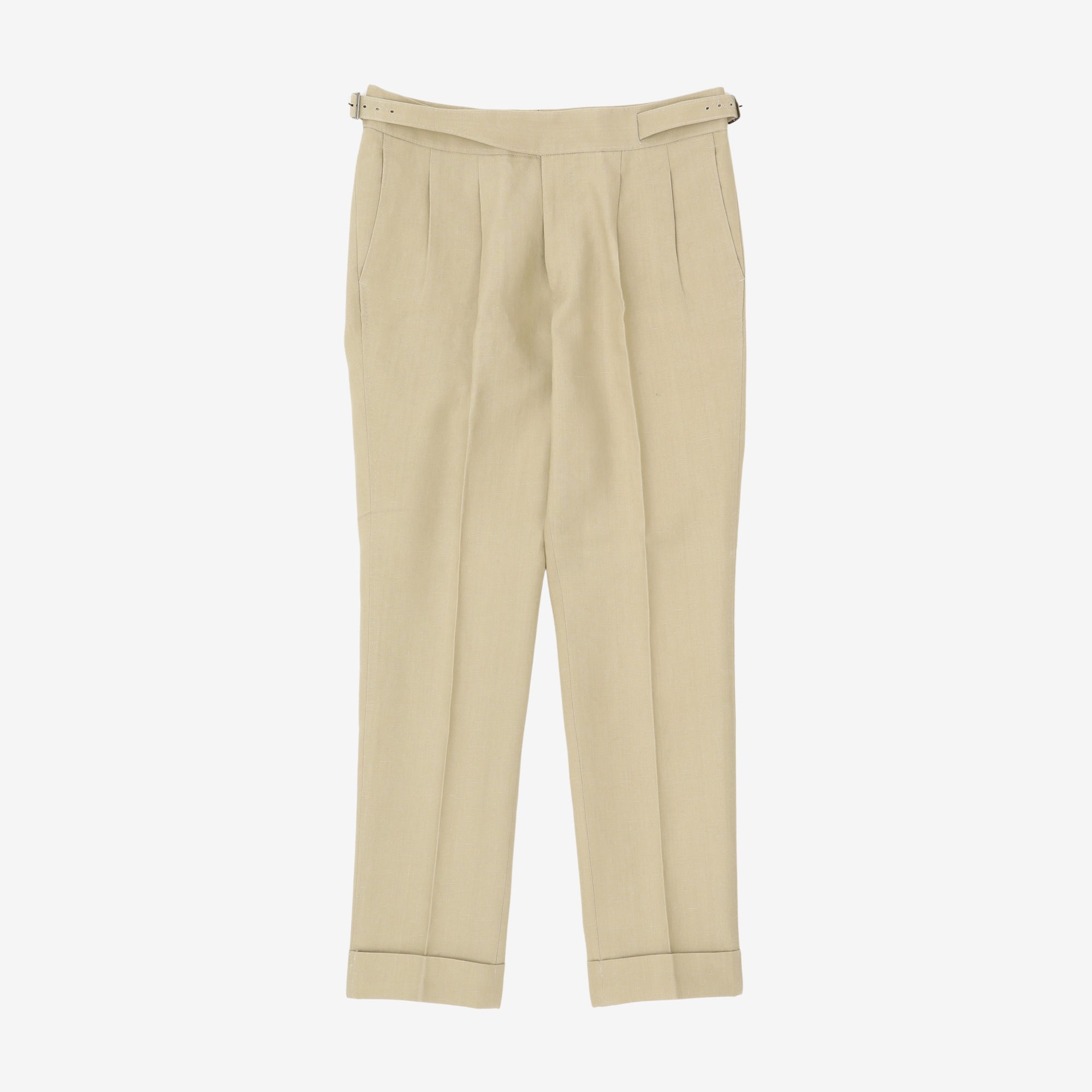 Belted Linen Trousers (35W X 30.5L)