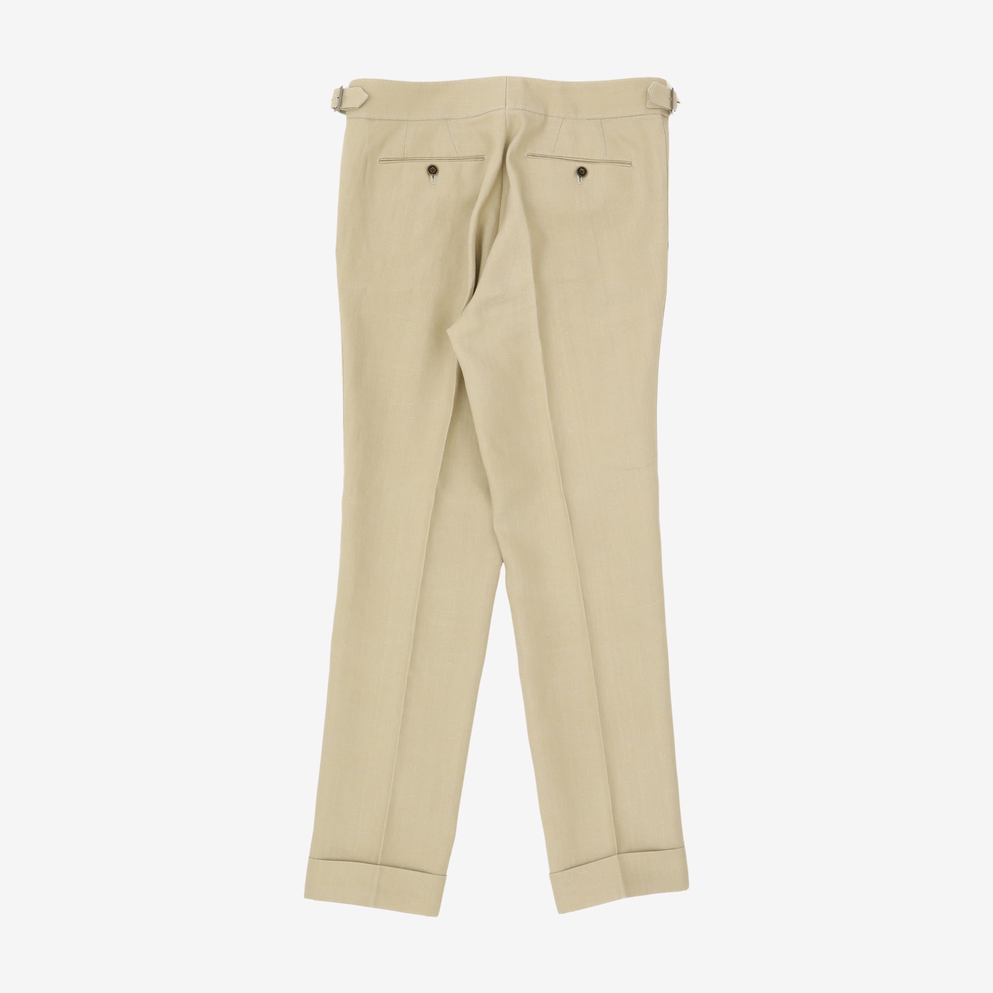 Belted Linen Trousers (35W X 30.5L)