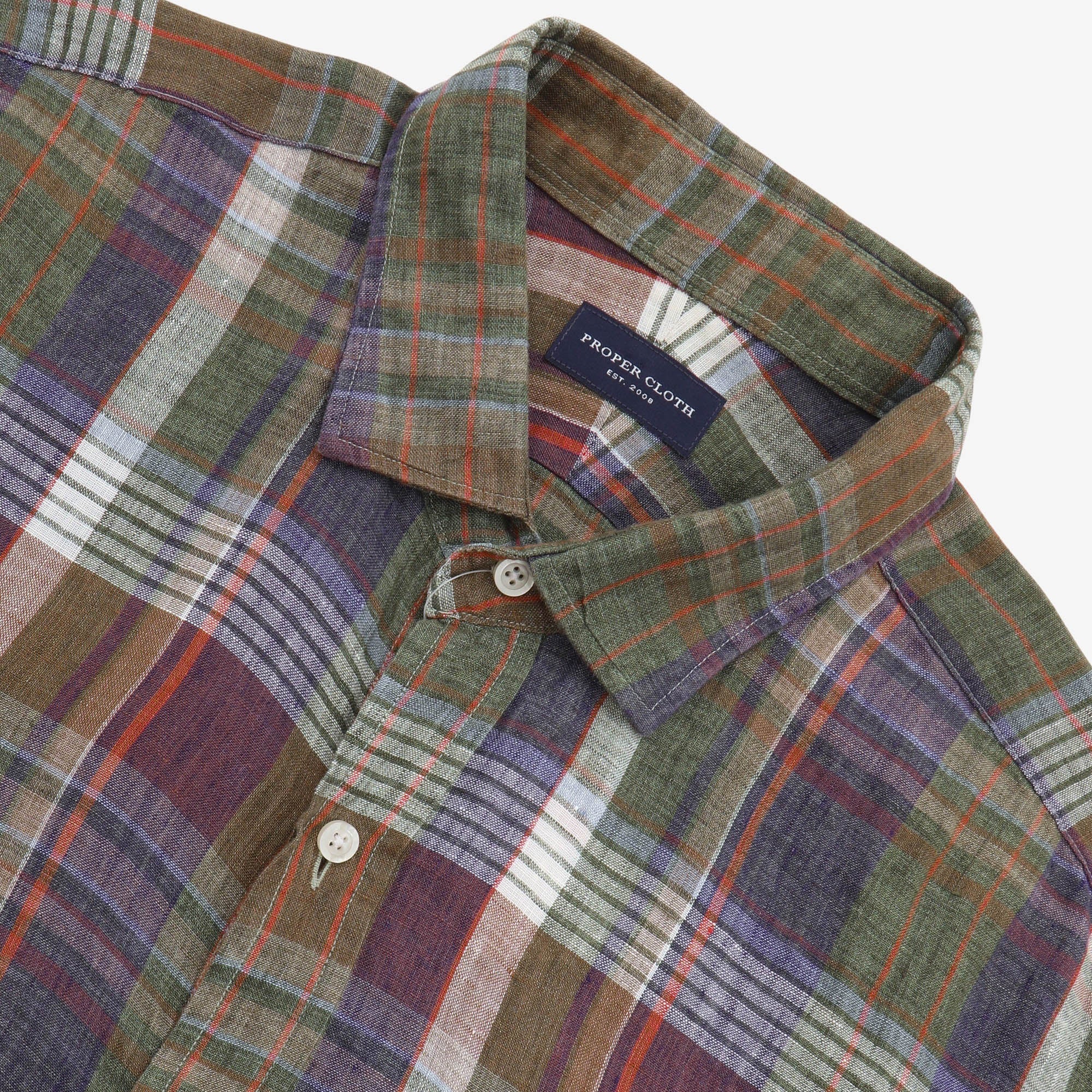 Linen Check Shirt