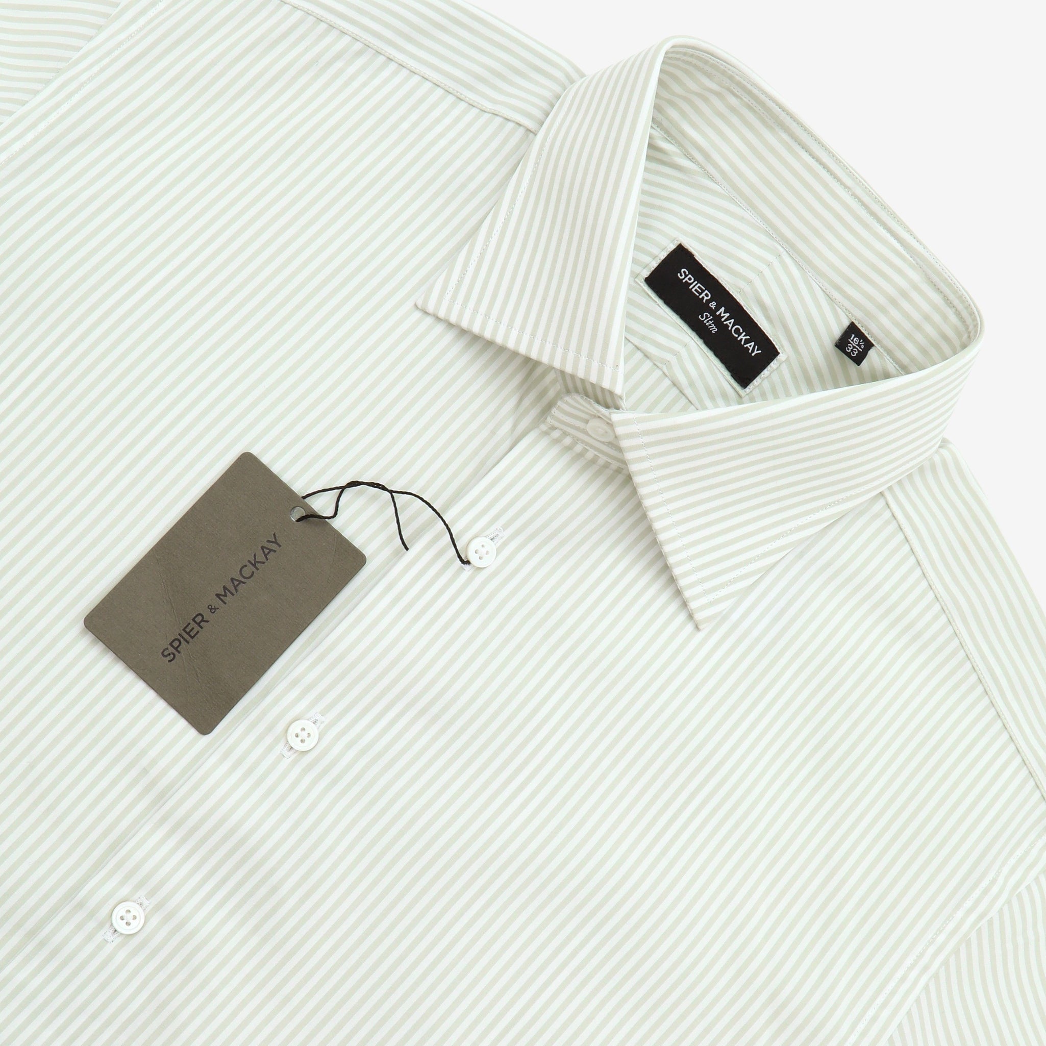 Slim Fit BD Striped Lightweight Oxford