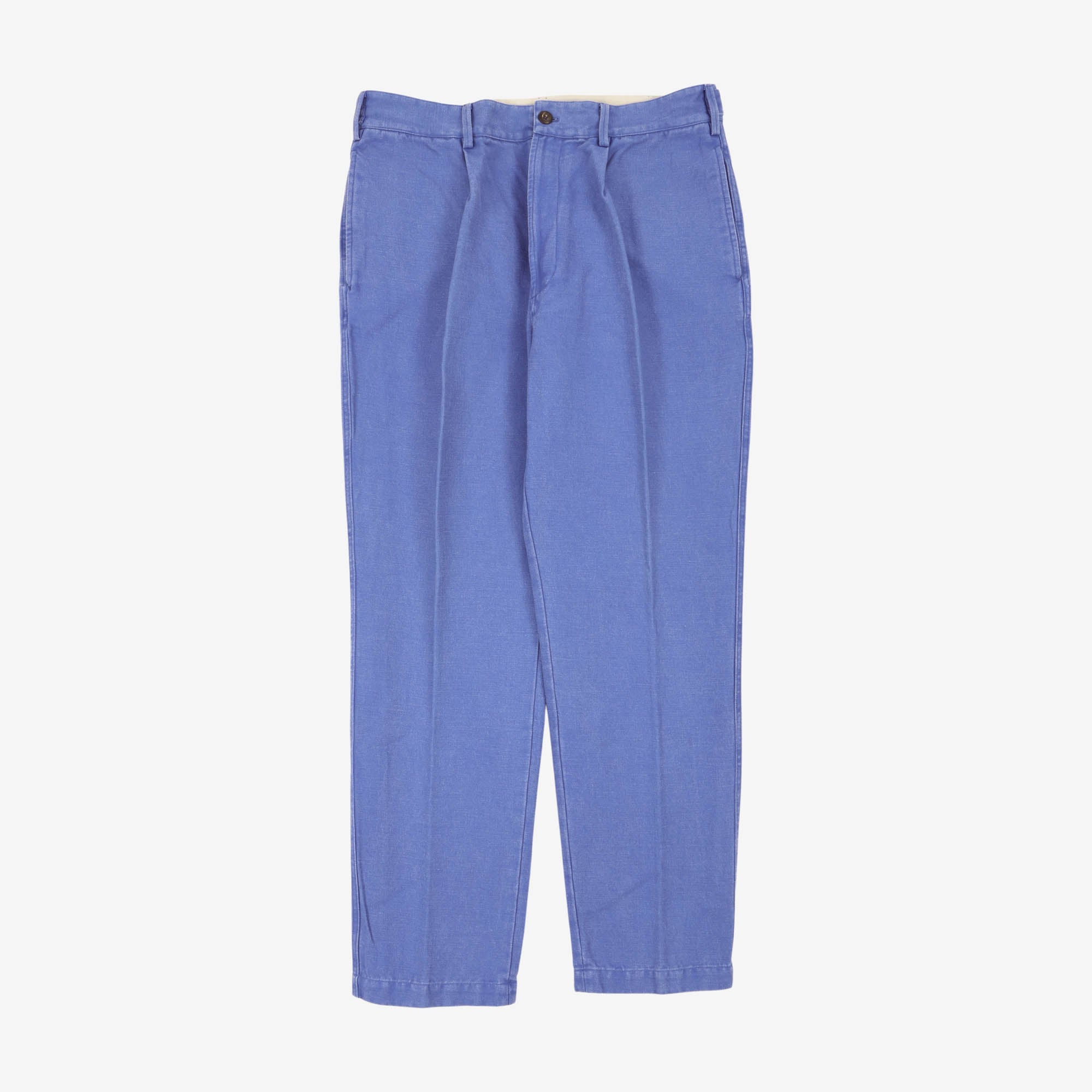 Linen Blend Pleated Chinos (36W X 31L)