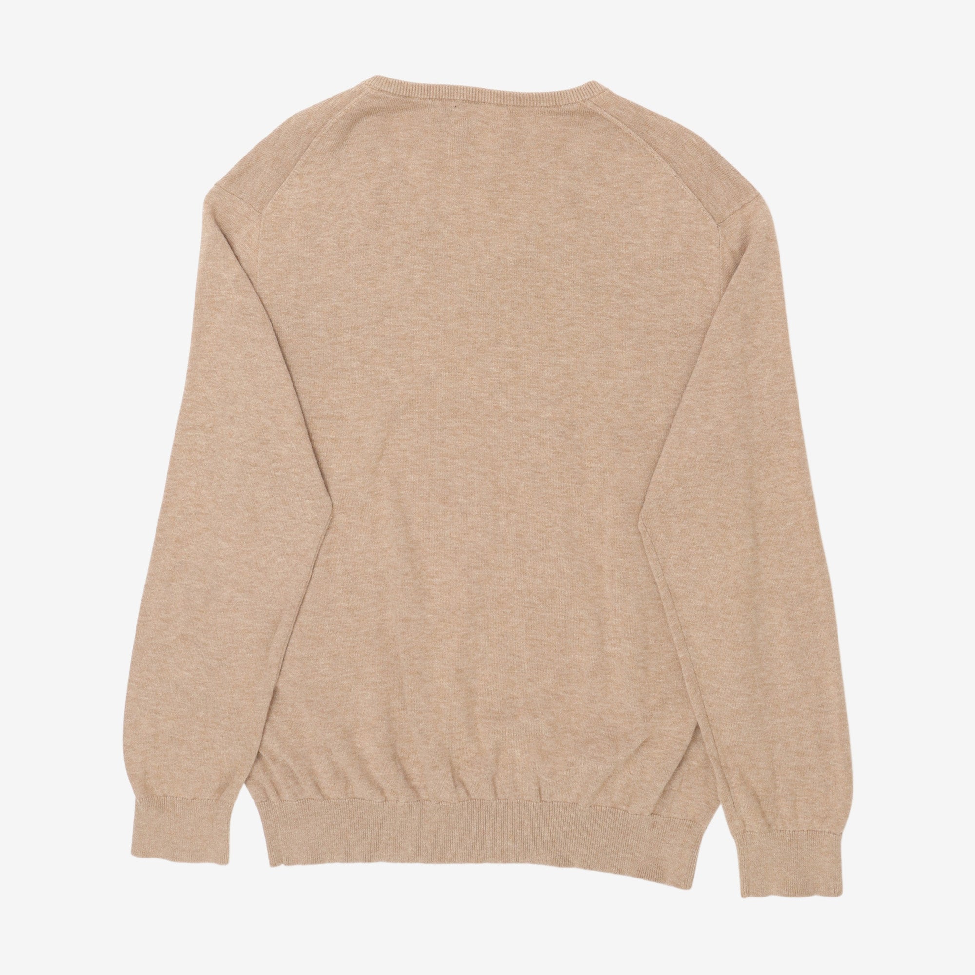 V Neck Fine Knit Sweater
