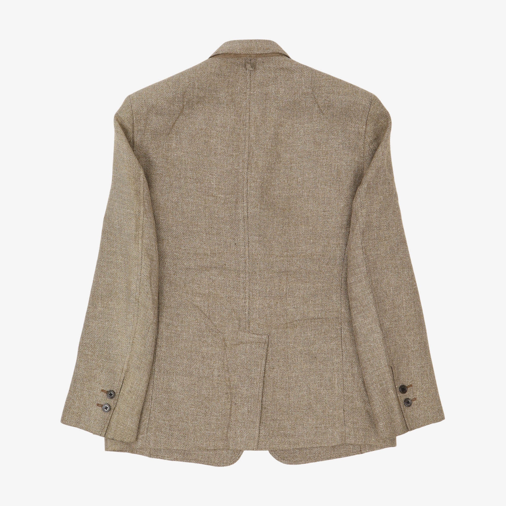 Black Fleece Linen Blend Blazer