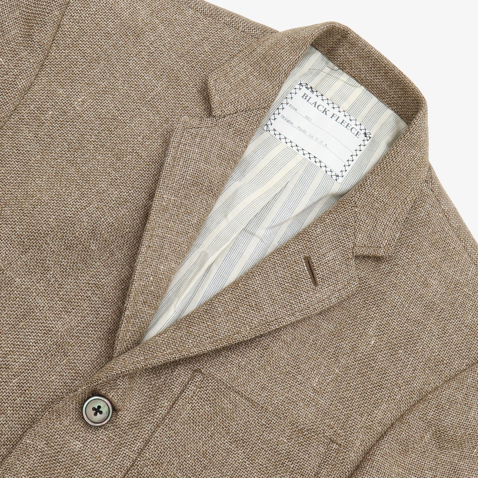Black Fleece Linen Blend Blazer