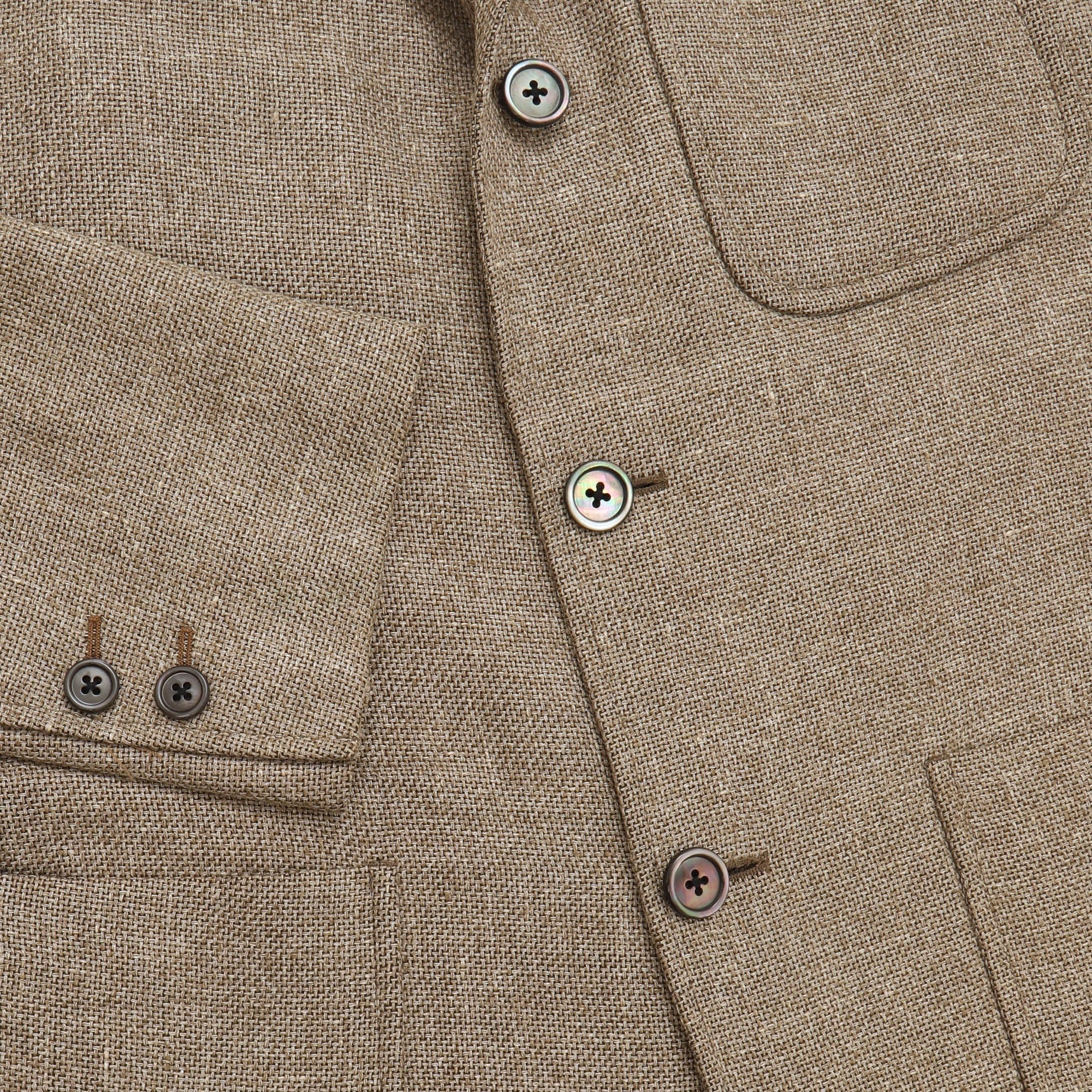 Black Fleece Linen Blend Blazer