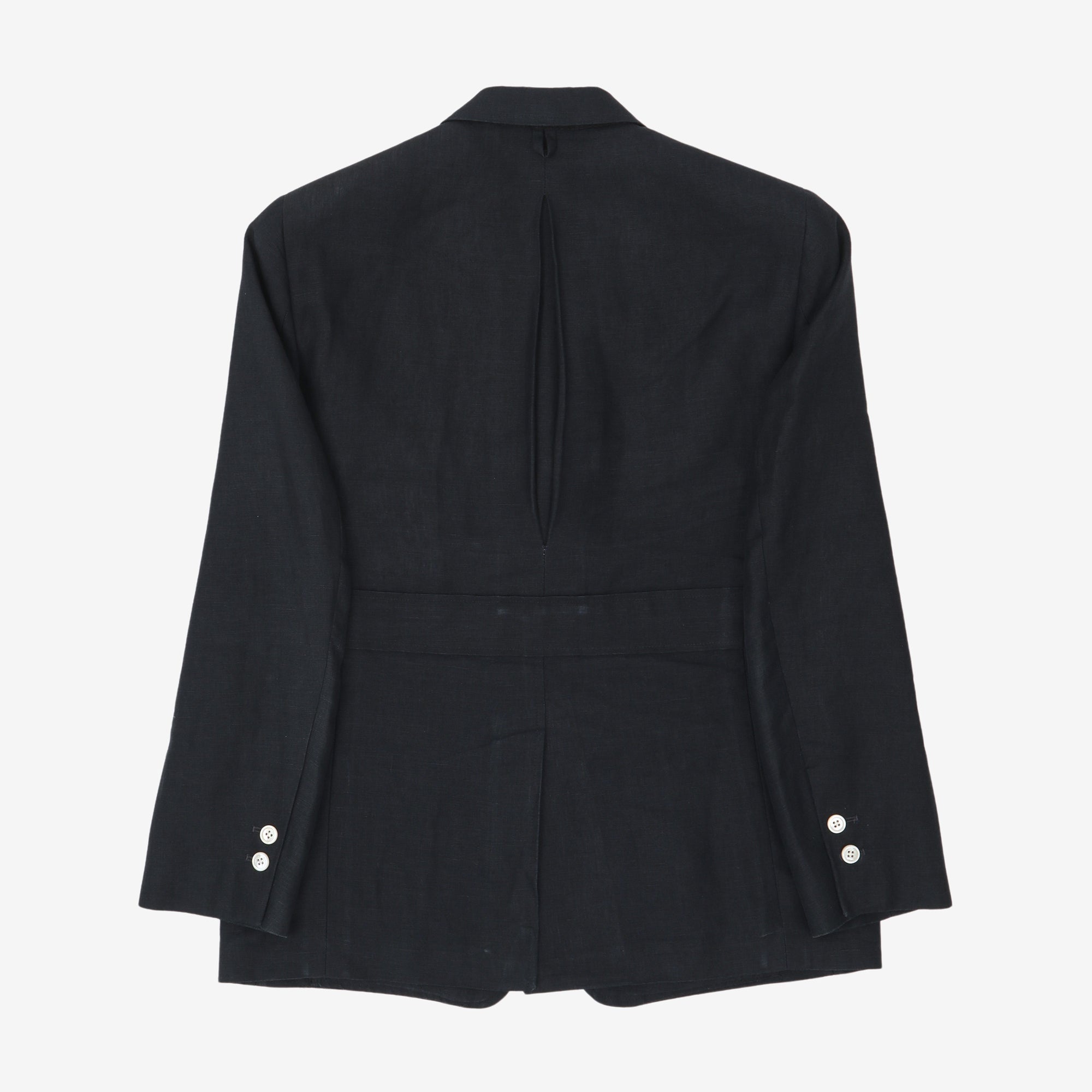 Black Fleece Linen Blazer